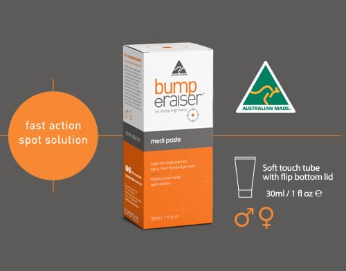 “Bump eRaiser Medi Paste 30 ml – Ingrown Hair & Razor Bump Treatment”