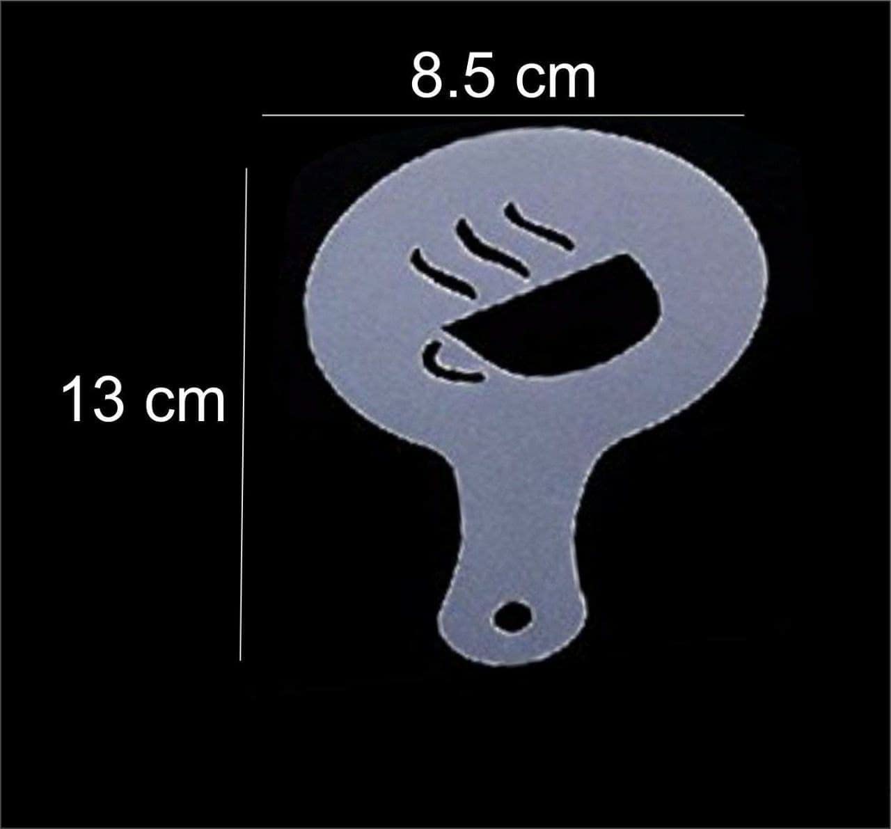 Anup Torda 16‑Piece Coffee Stencil Set for Latte Art, Cappuccino & Hot Chocolate