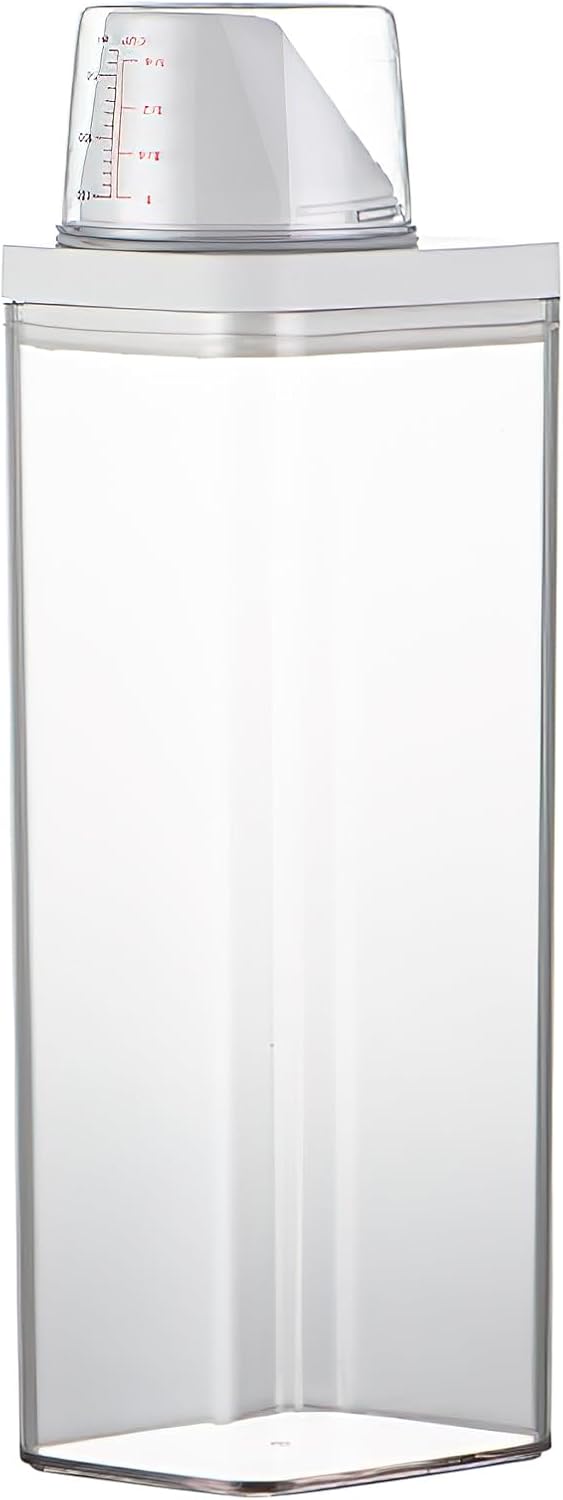 1900 ml Airtight Washing Powder & Food Storage Dispenser – Clear & Mess‑Free