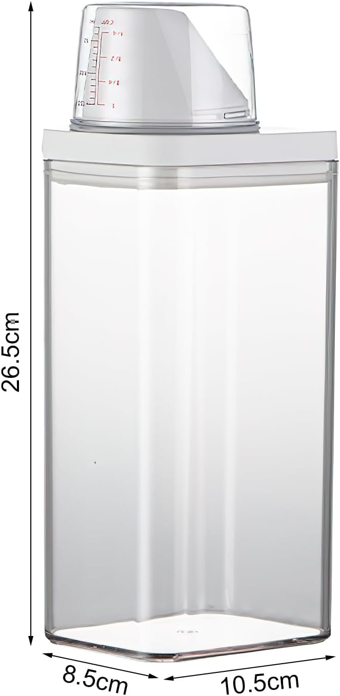 HENGBIRD 1.5 L Washing Powder Dispenser – Airtight, Easy‑Pour, Multi‑Use Storage