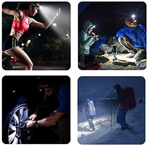 APUNOL Rechargeable LED Head Torch – 2 Pack, 800lm, IPX4