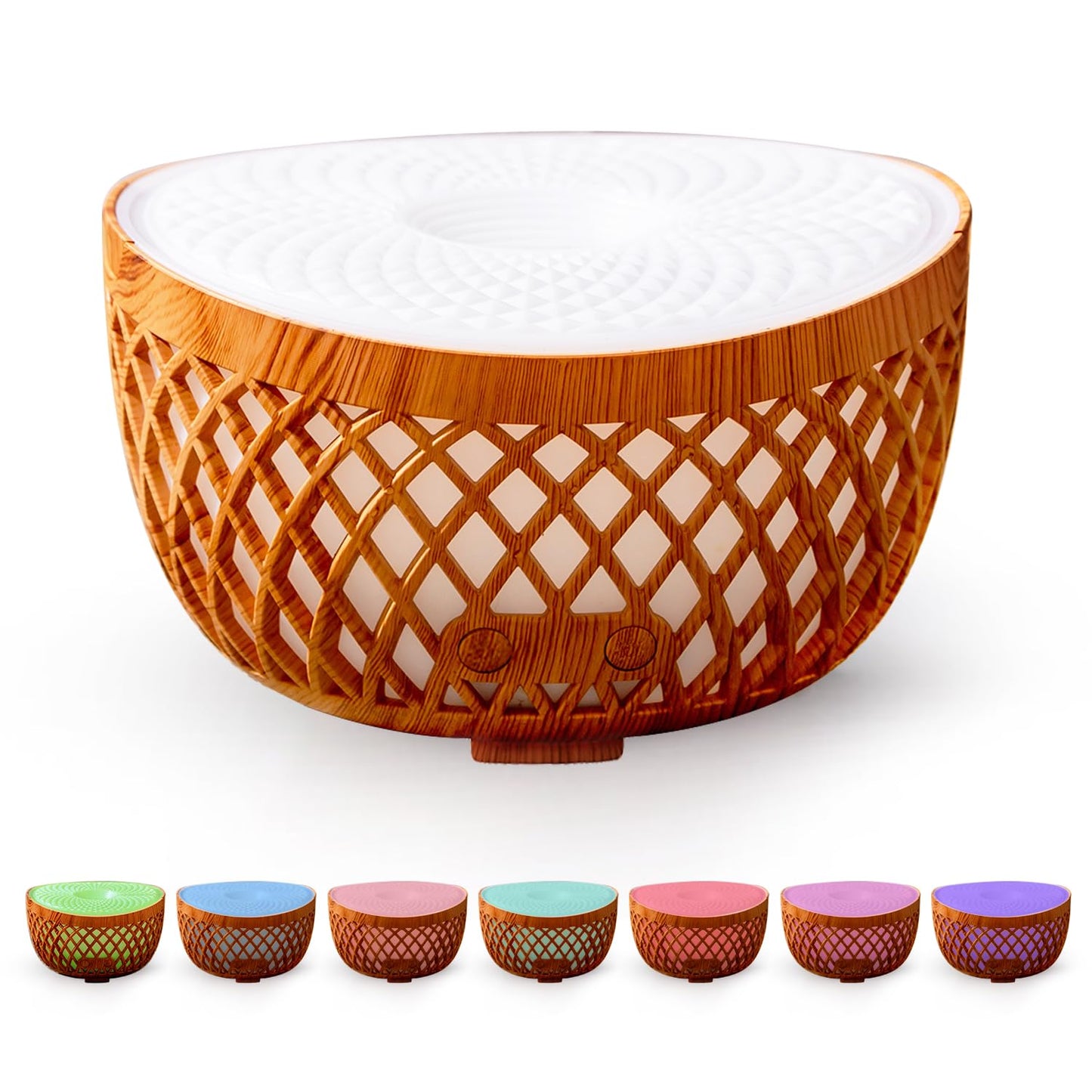 Gyxust 320ML Essential Oil Diffuser with 7 LED Lights & Auto Shut-Off