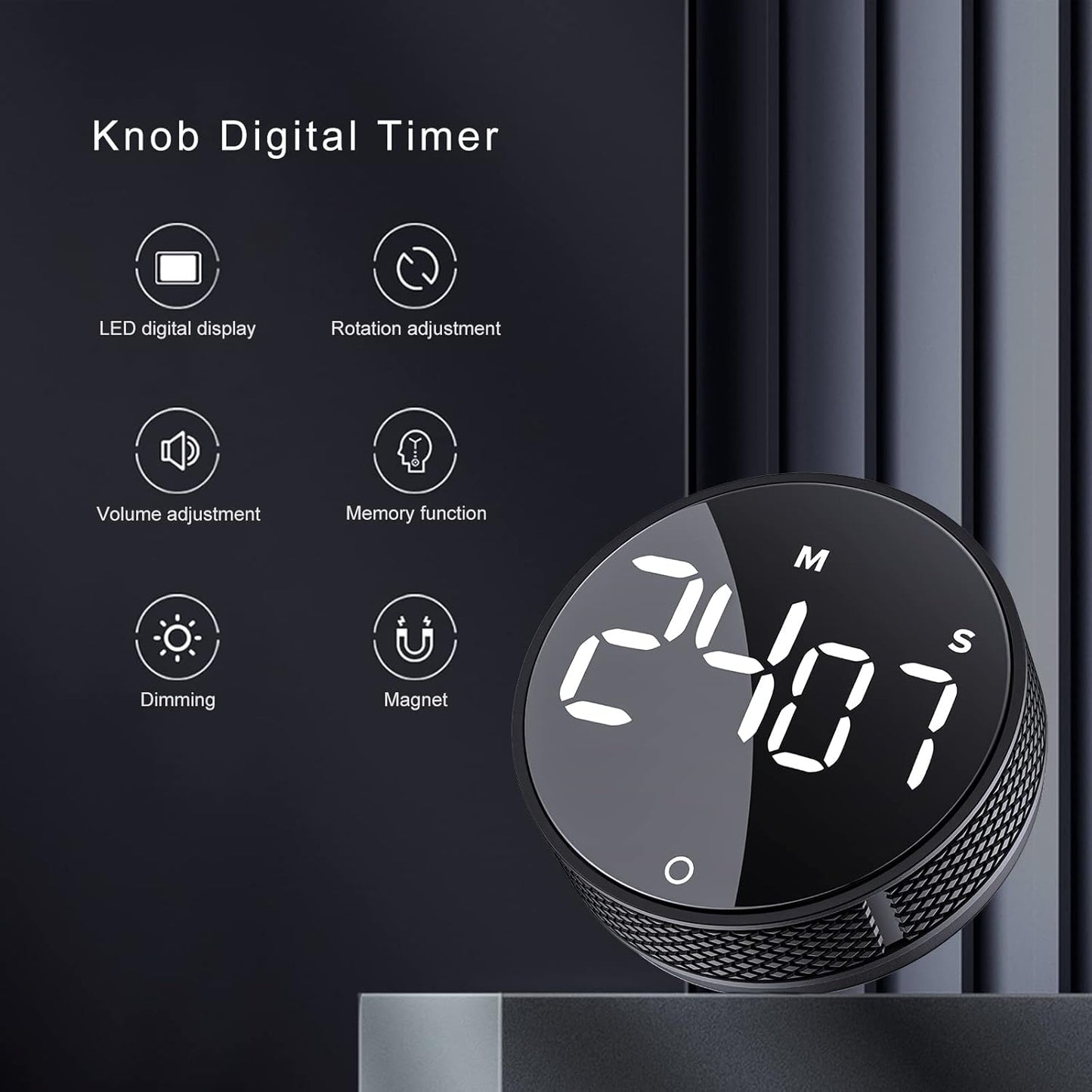 AVINIA Large LED Magnetic Countdown & Count‑Up Timer