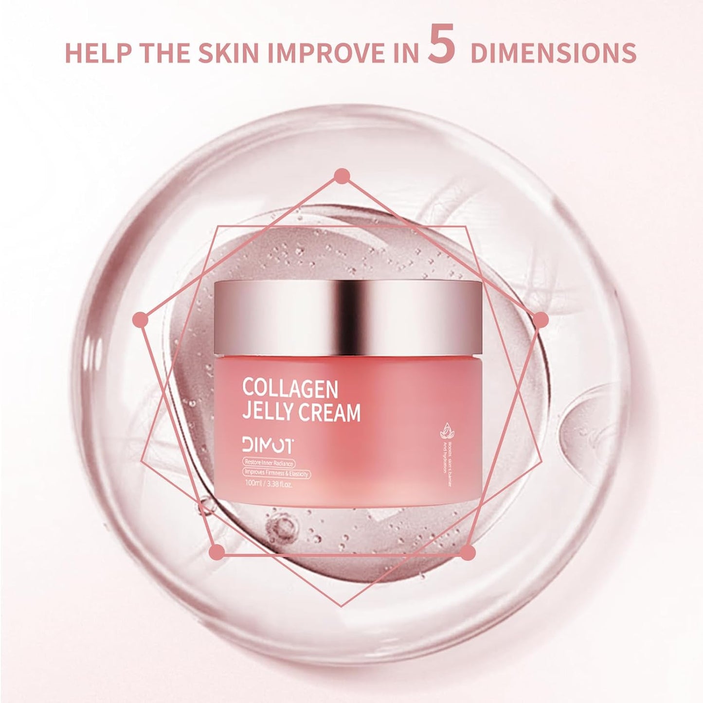 Collagen Jelly Cream – Niacinamide & Hydrolysed Collagen Moisturiser – 100 ml