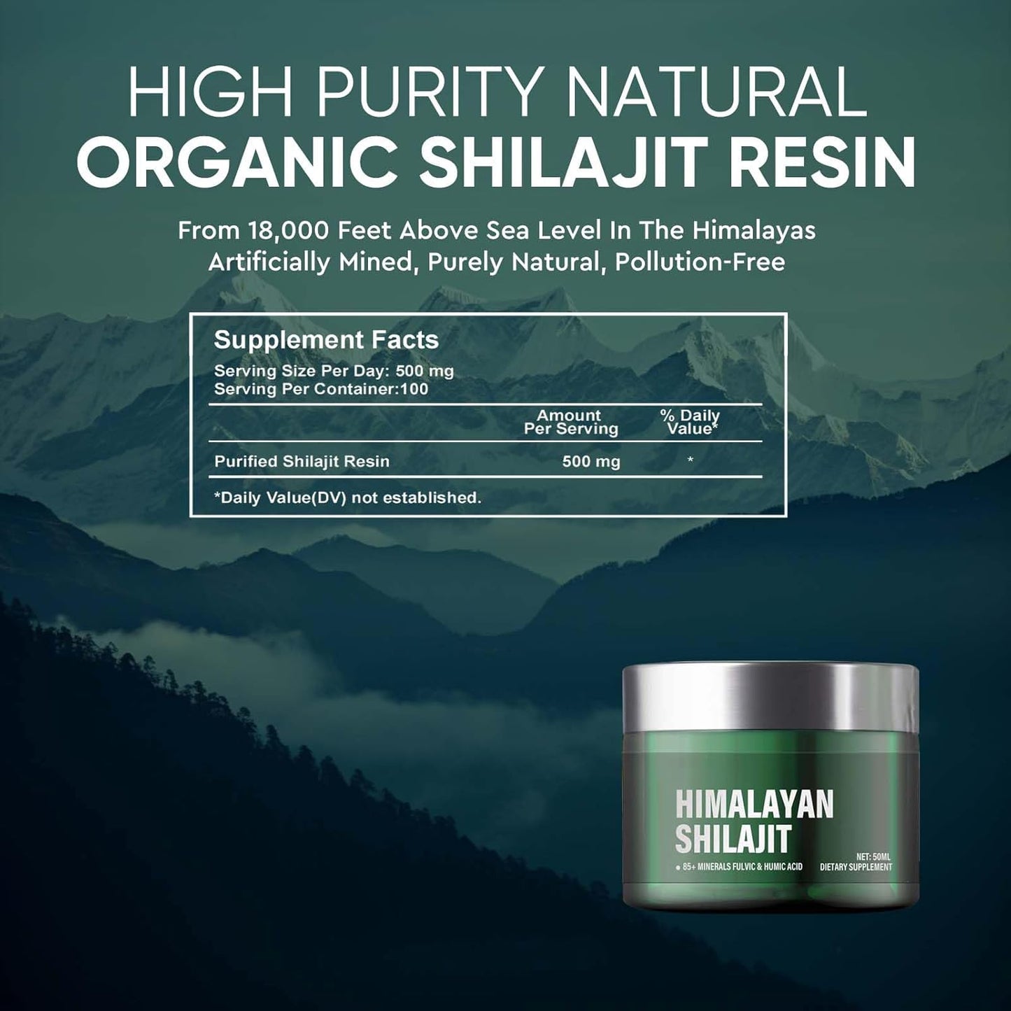 Pure Himalayan Shilajit Resin – 85+ Trace Minerals & Fulvic Acid, Organic – UK