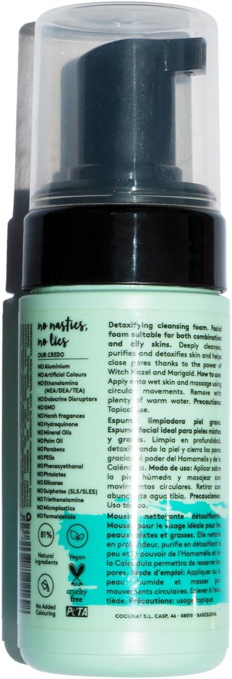 COCUNAT Detox Cleansing Foam 125 ml – Purifying Sulfate‑Free Cleanser for Oily Skin