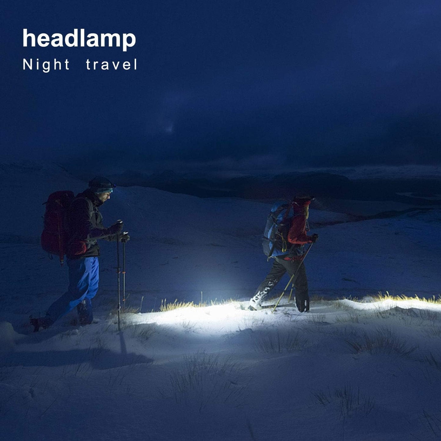 APUNOL Rechargeable LED Head Torch – 2 Pack, 800lm, IPX4