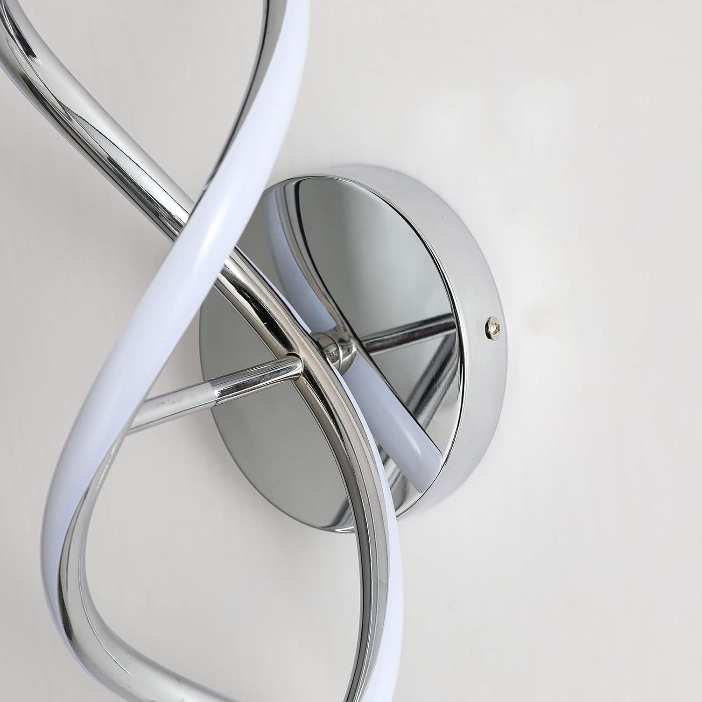 EIDISUNY 24W LED Spiral Wall Lamp – Modern Cool White Designer Wall Light