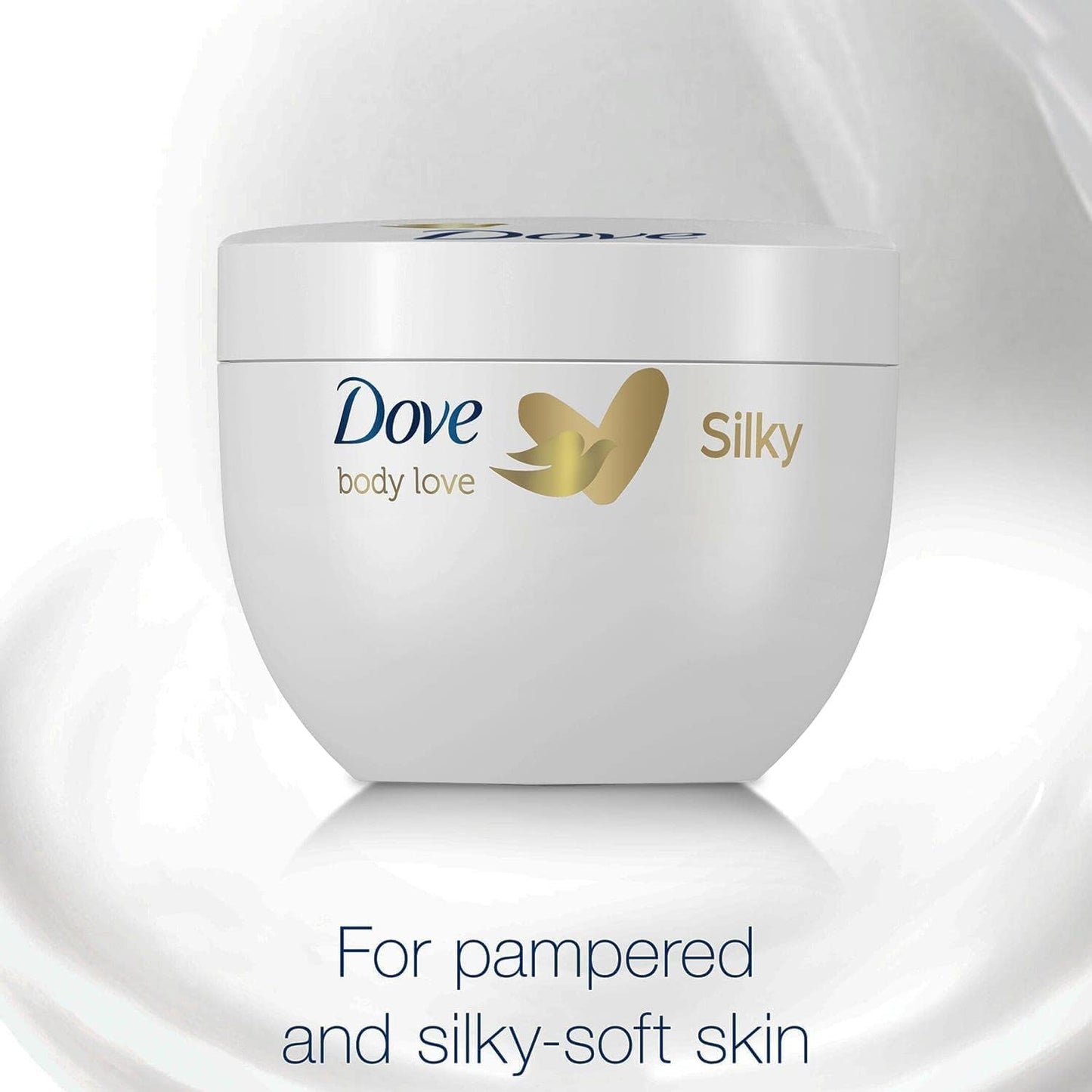 DOVE Body Love Silky Pampering Body Cream 4×300 ml – Deep Moisture, UK Seller