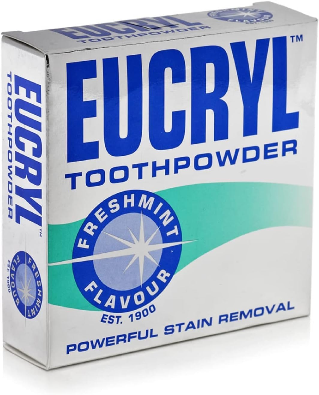 Eucryl Smokers’ Tooth Powder Freshmint 50 g (Pack of 6) – Anti-Stain Whitening