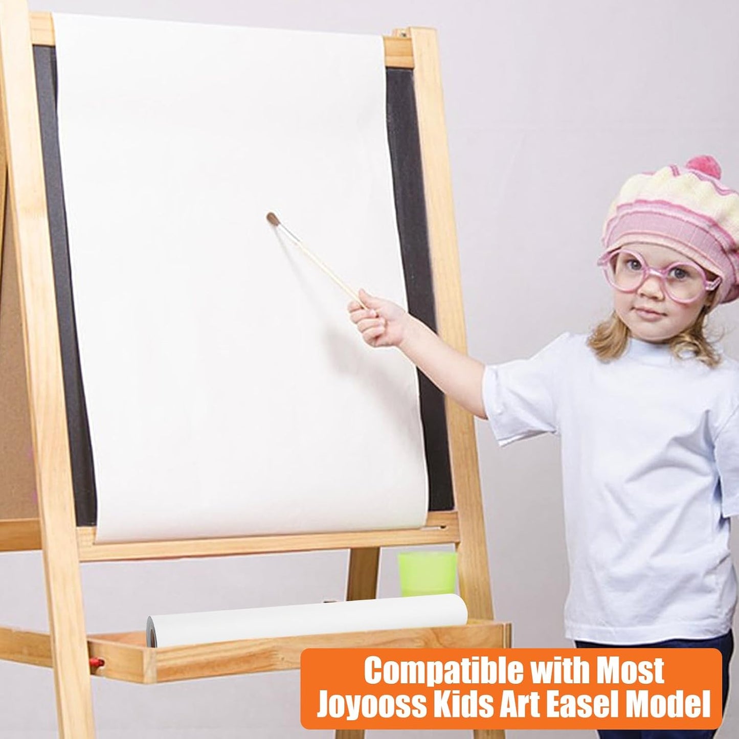 3 Rolls Easel Art Paper 43cm x 20m Kid's Drawing Craft White Bond Roll