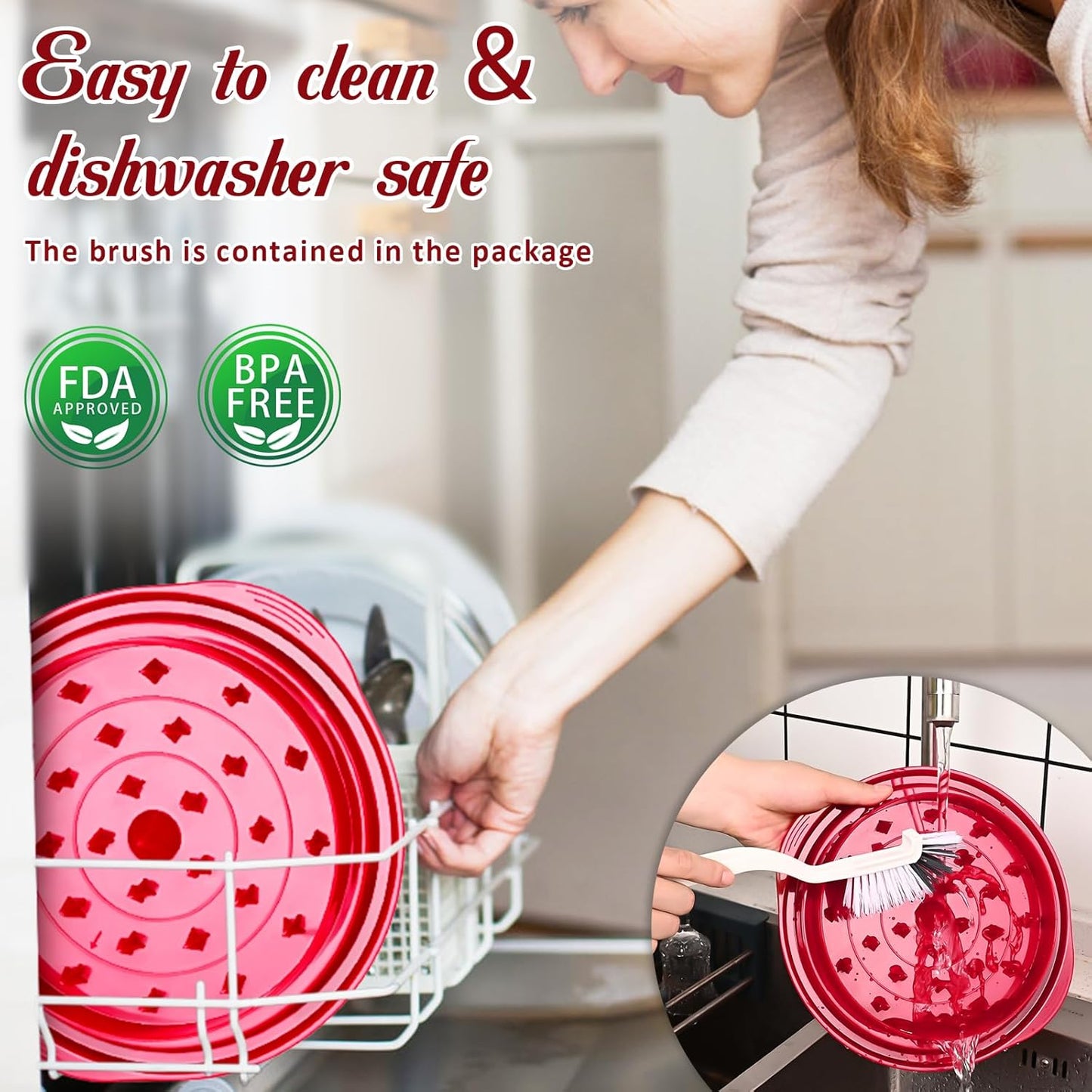 Meat Shredder with Clear Lid Ergonomic Handle – Easy Chicken & Pork Shredding