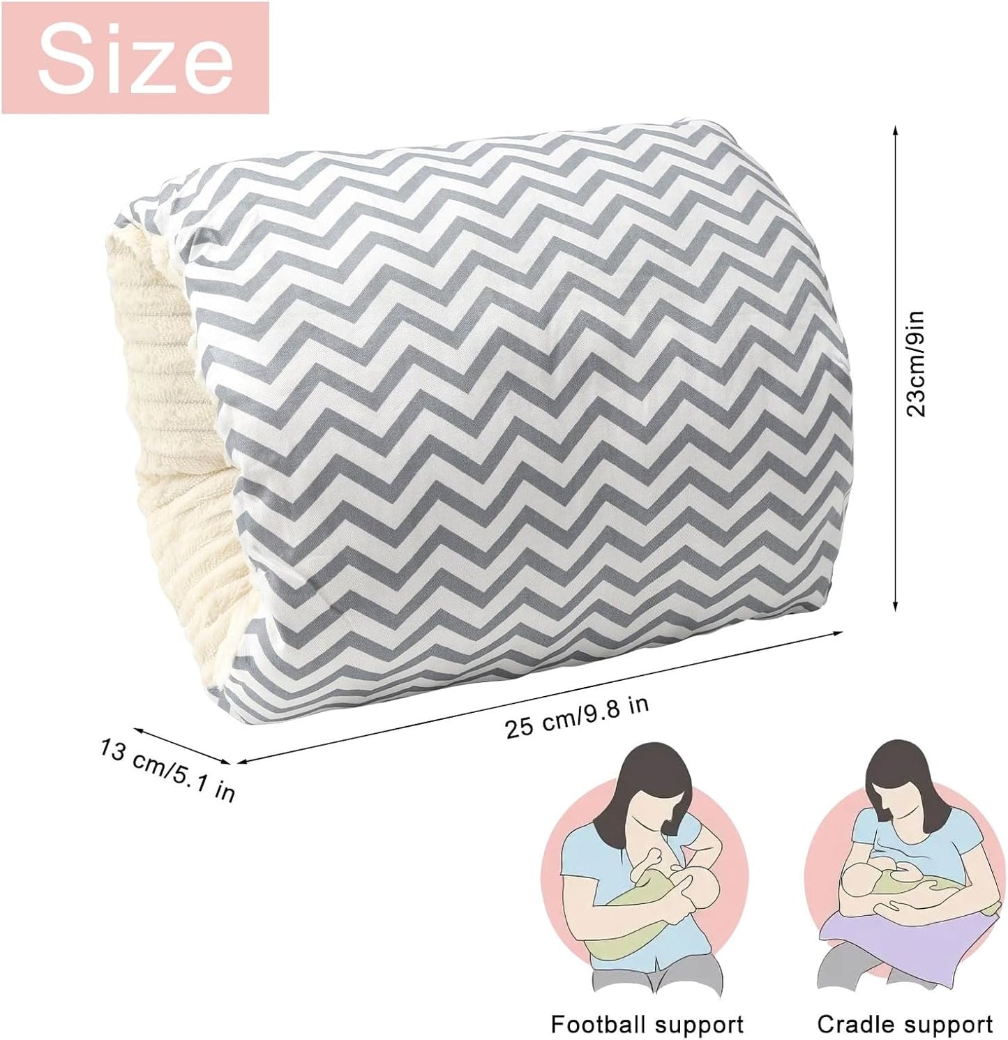 DAWRIS Nursing Pillow B0D1QLWBD4 – Ergonomic Cotton Baby Breastfeeding Cushion UK