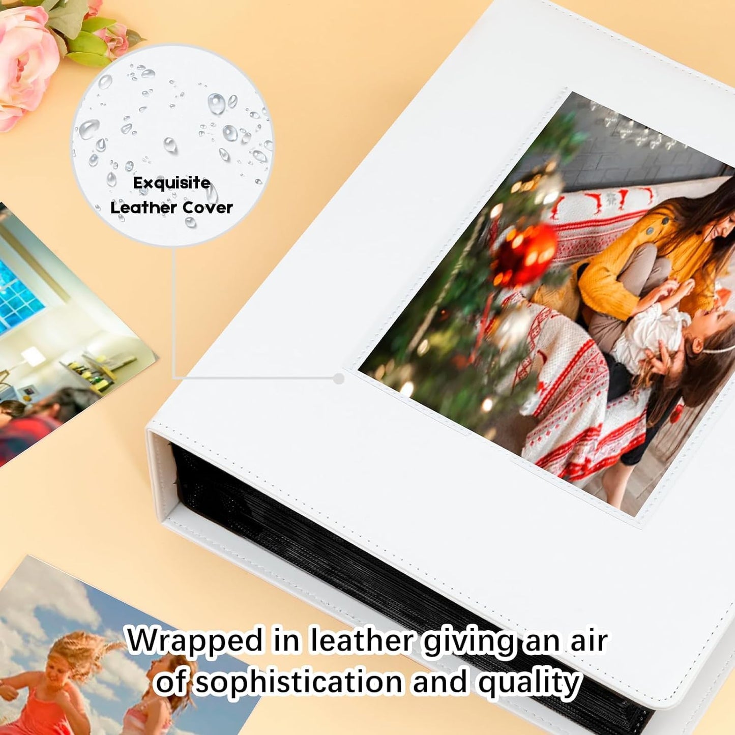 272‑Pocket Leather Photo Album 7×5 Landscape