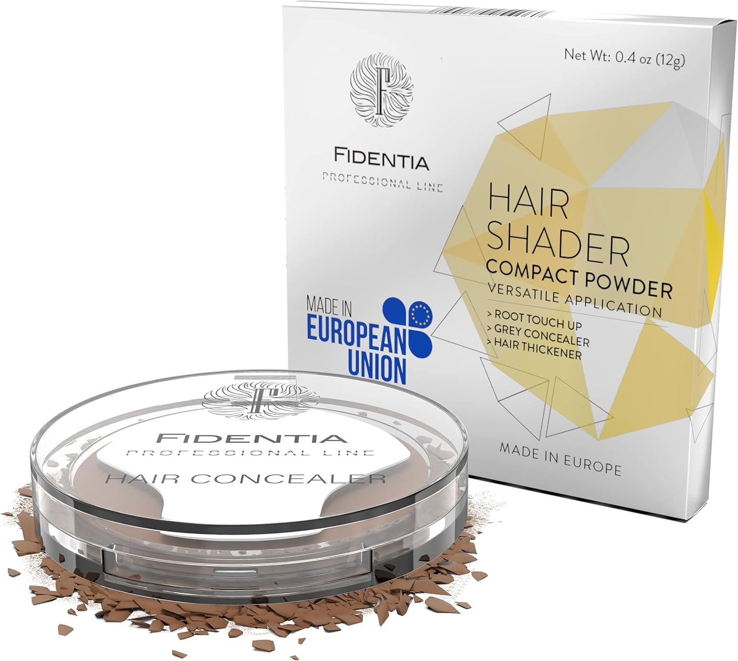 Fidentia Hair Shader Root Touch‑Up Concealer – Instant Grey Root Coverage Powder