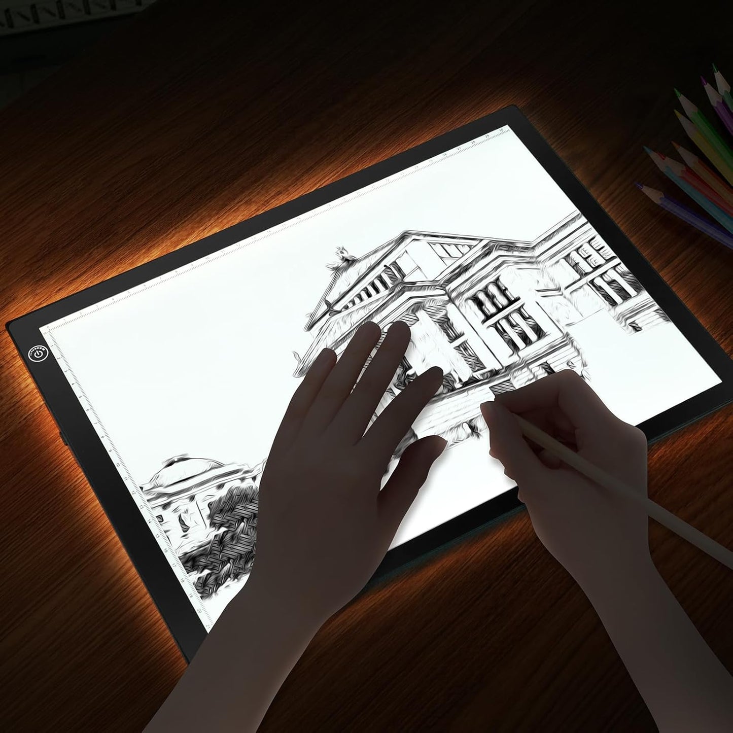 RTjoy A4 LED Light Tracing Pad, Portable Rechargeable Drawing Tablet