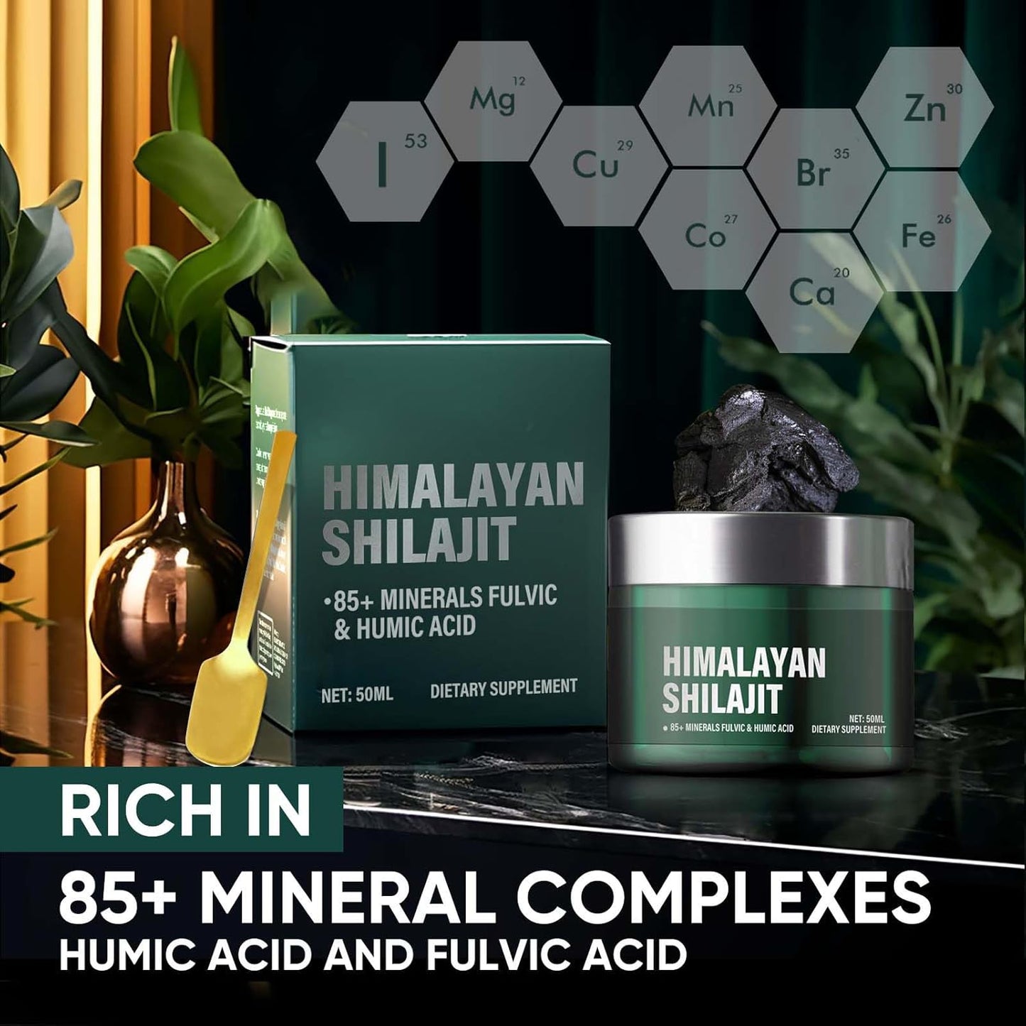 Pure Himalayan Shilajit Resin – 85+ Trace Minerals & Fulvic Acid, Organic – UK