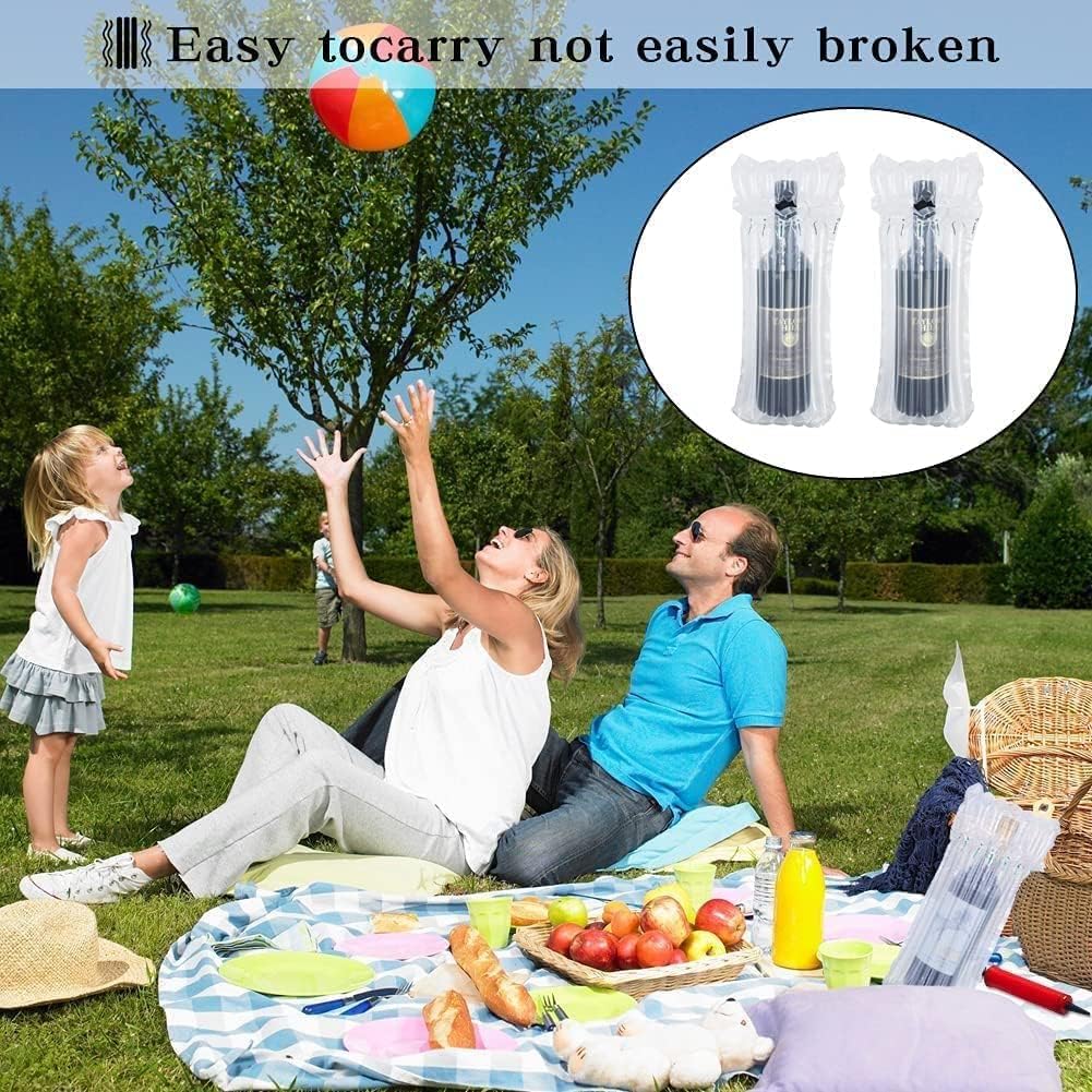 Conilly Wine Bottle Protector 10‑Pack w/ Inflator Pump – Reusable, 360° Protection