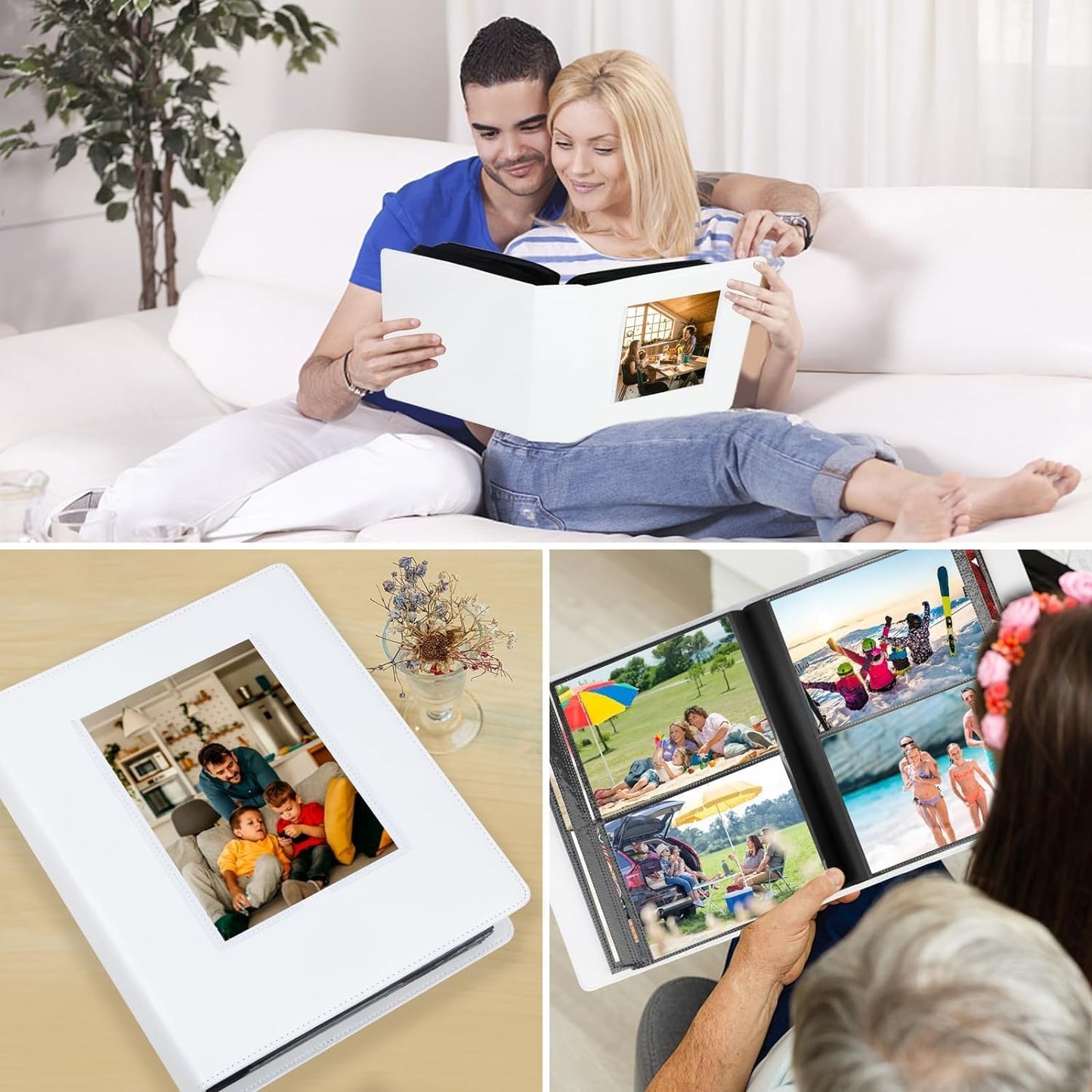 272‑Pocket Leather Photo Album 7×5 Landscape