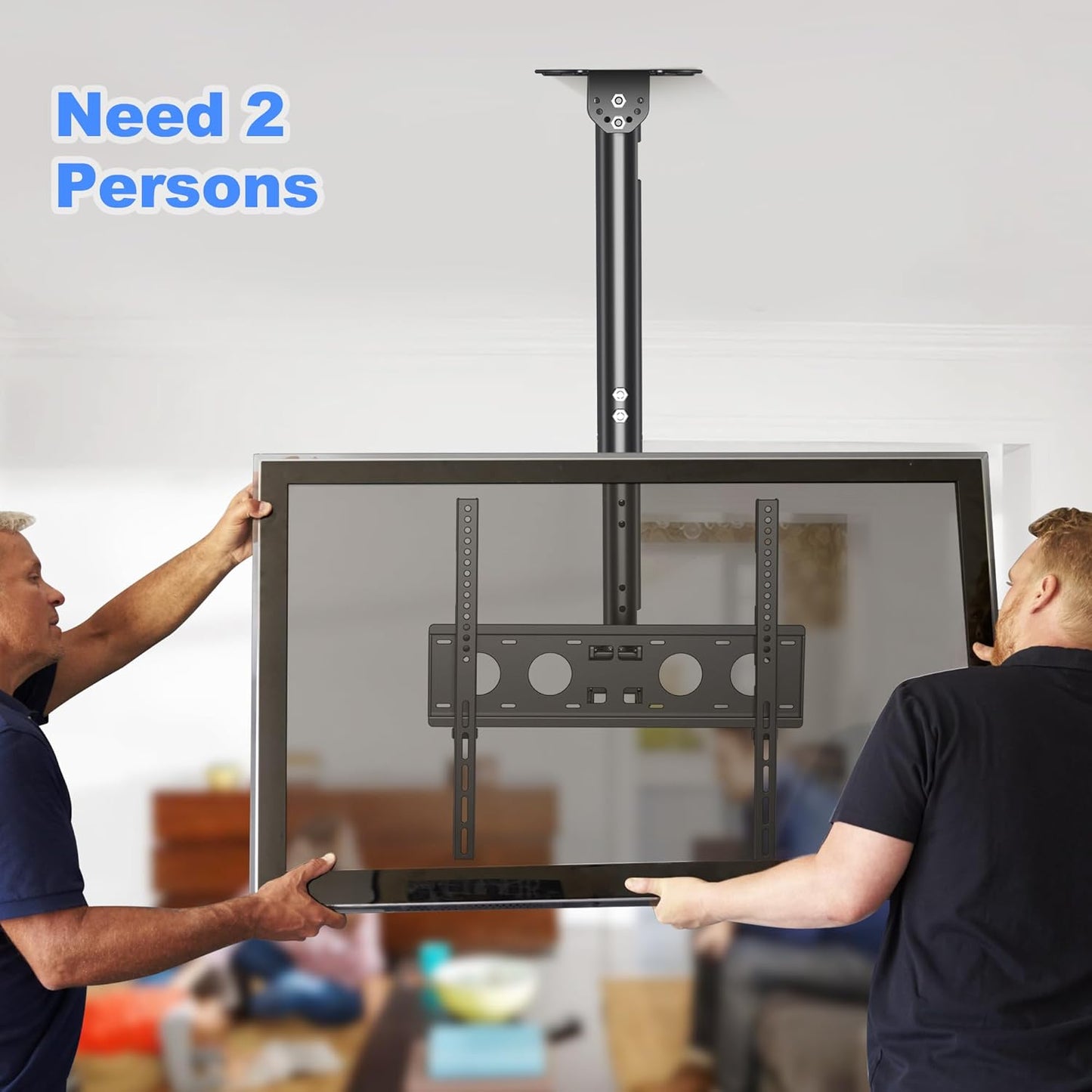 Ceiling TV Mount Full Motion Adjustable Bracket 26 65 Inch VESA