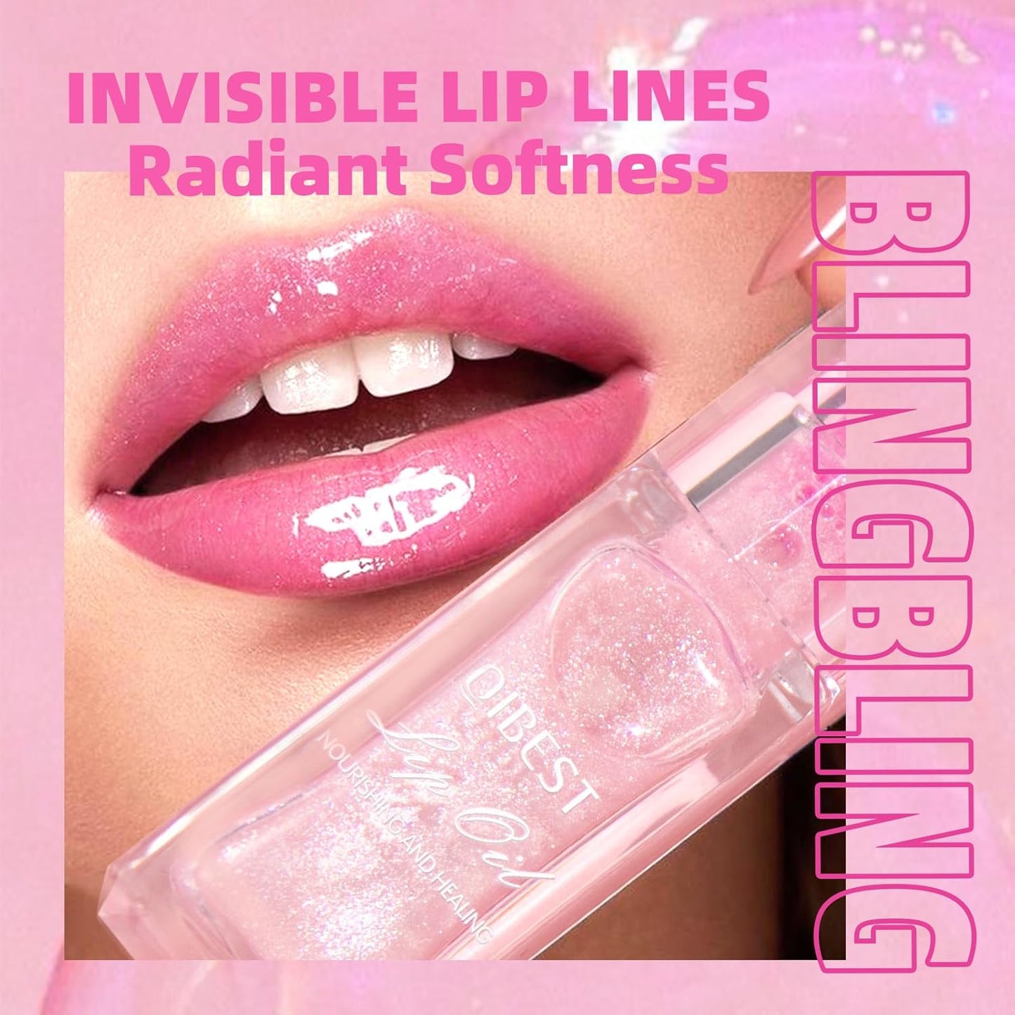 LANGMANNI 2‑Pc Hydrating Lip Glow Oil – Colour Changing, Non‑Sticky, Gloss Shine