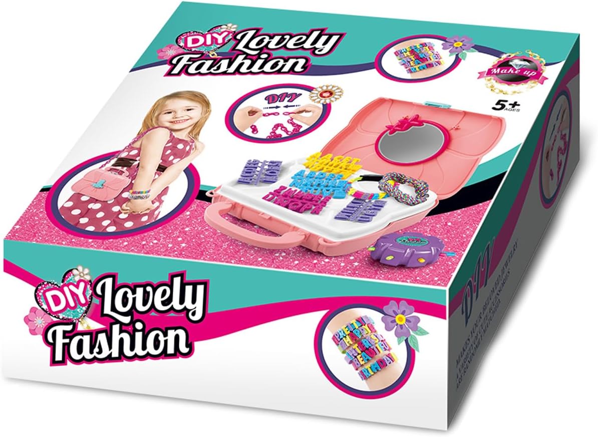 YouCute Bracelet Making Kit – Loom Bands Craft Set with Charms, Tool‑Free, Gift