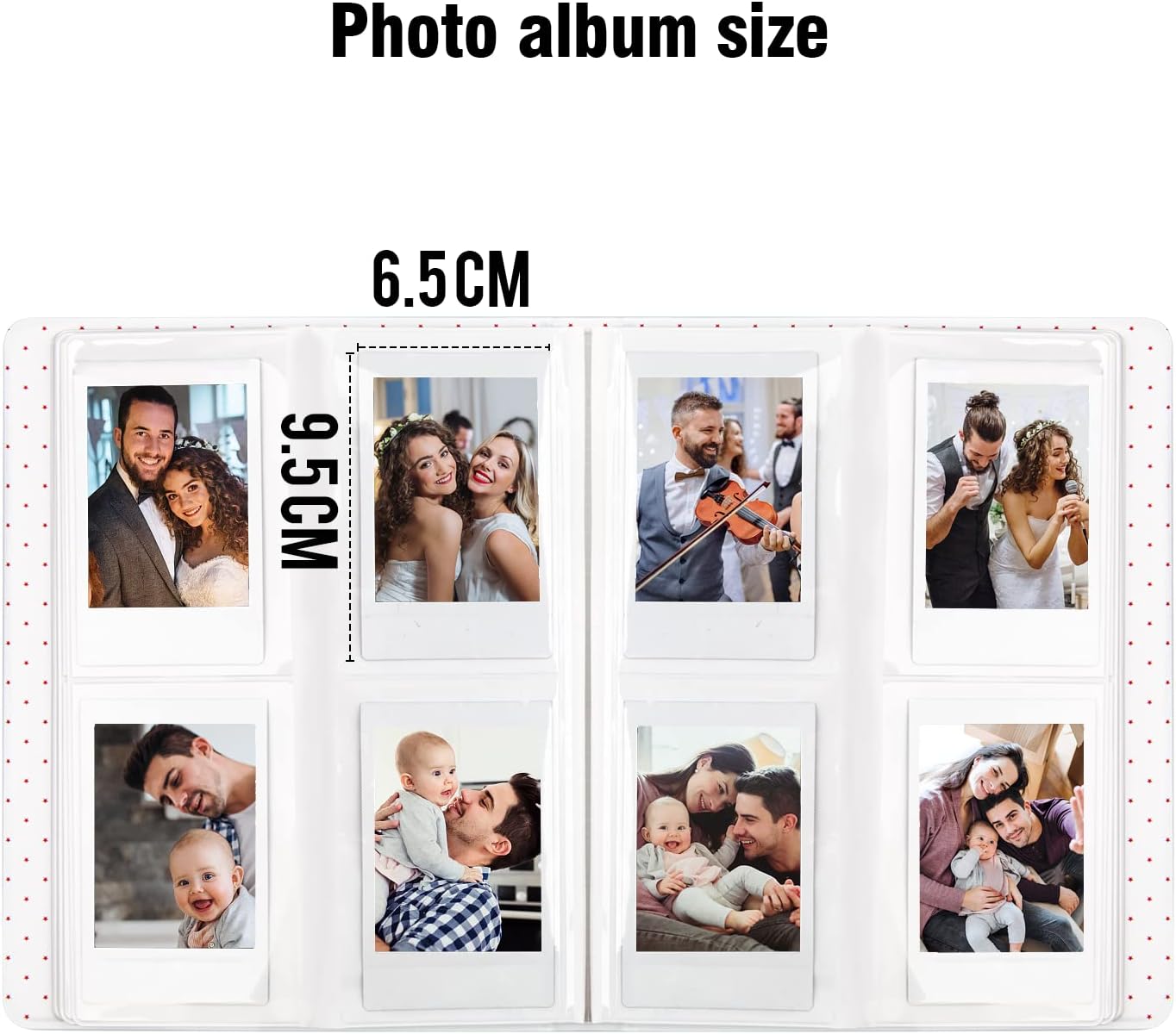 3‑Piece 128‑Pocket Instax / Polaroid Mini Photo Album Set + Camera Case Gift