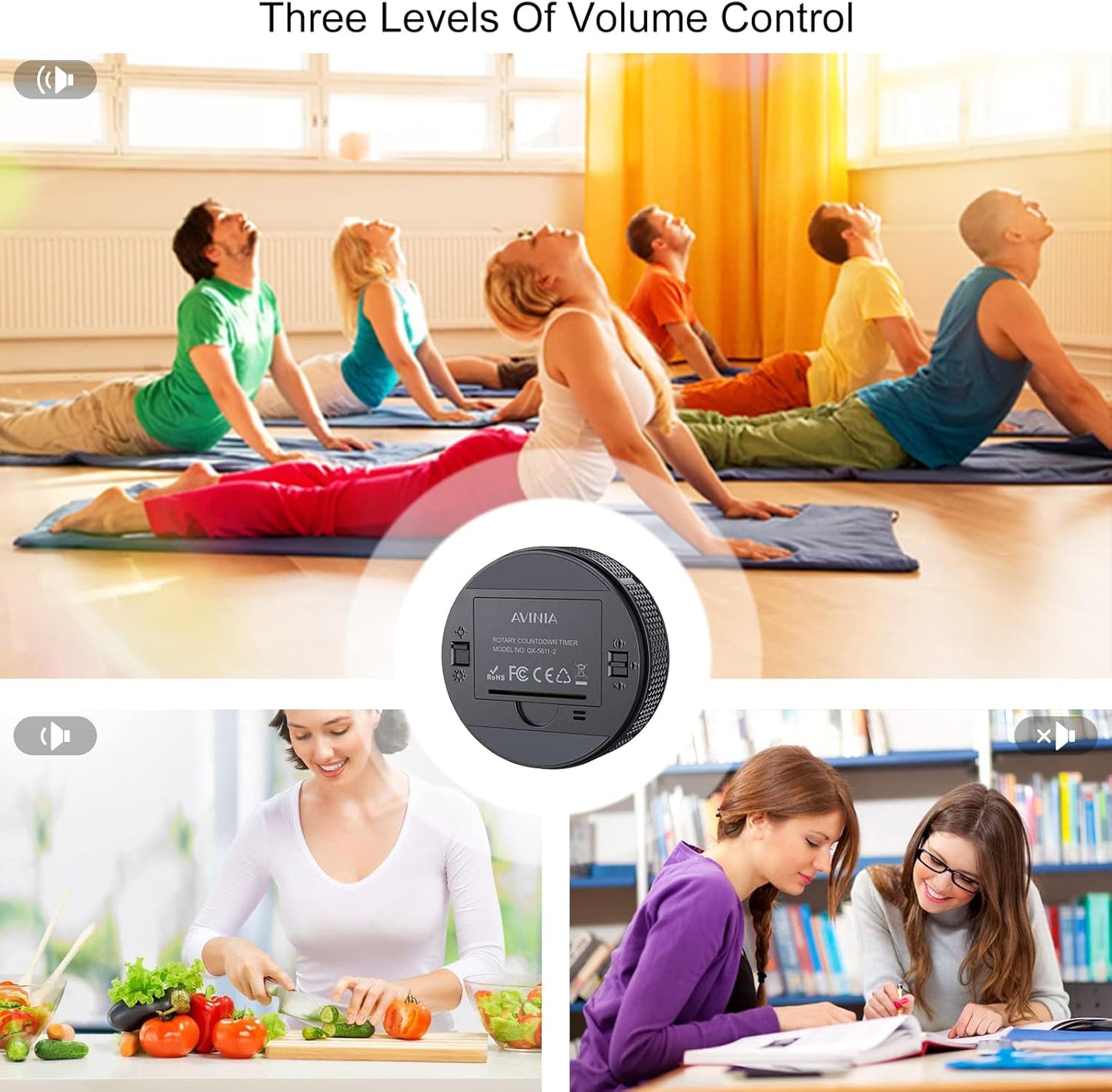 AVINIA Large LED Magnetic Countdown & Count‑Up Timer
