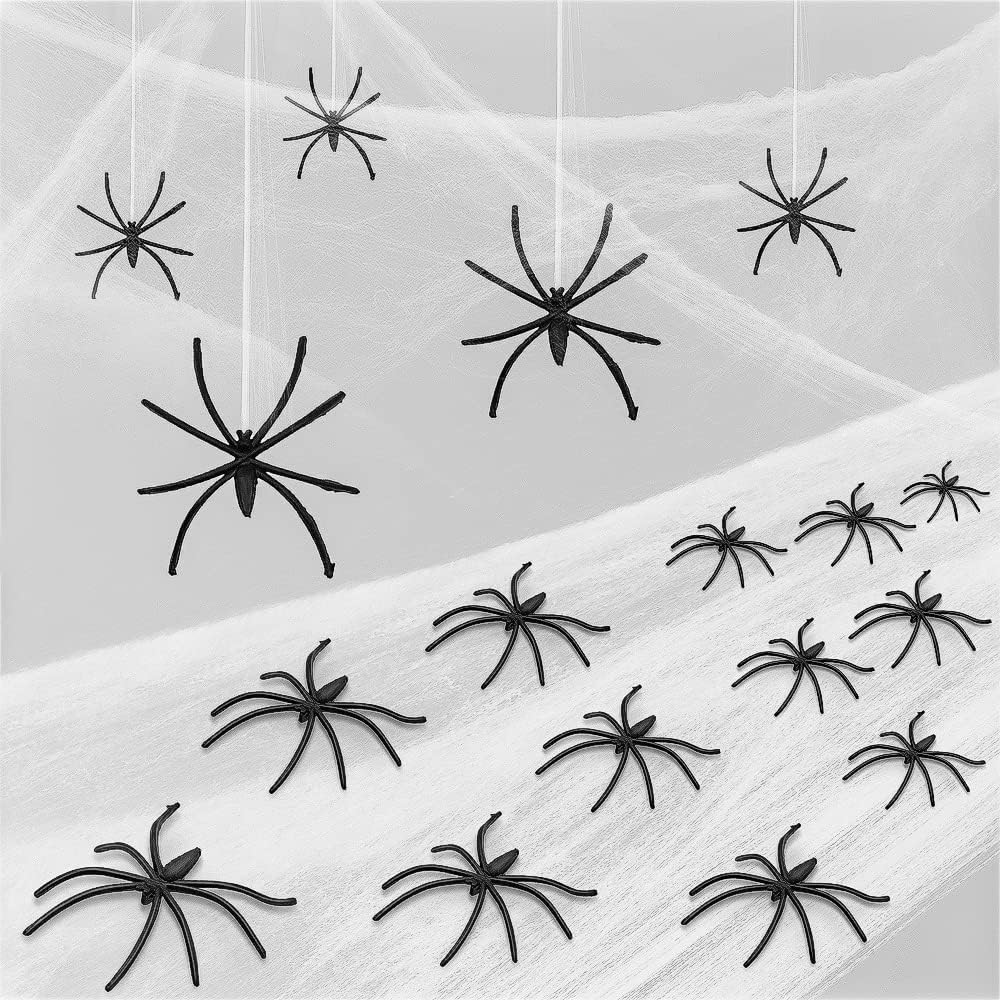 Stretchy Spider Web Halloween Decoration 800 sq ft | Realistic Cobweb Décor