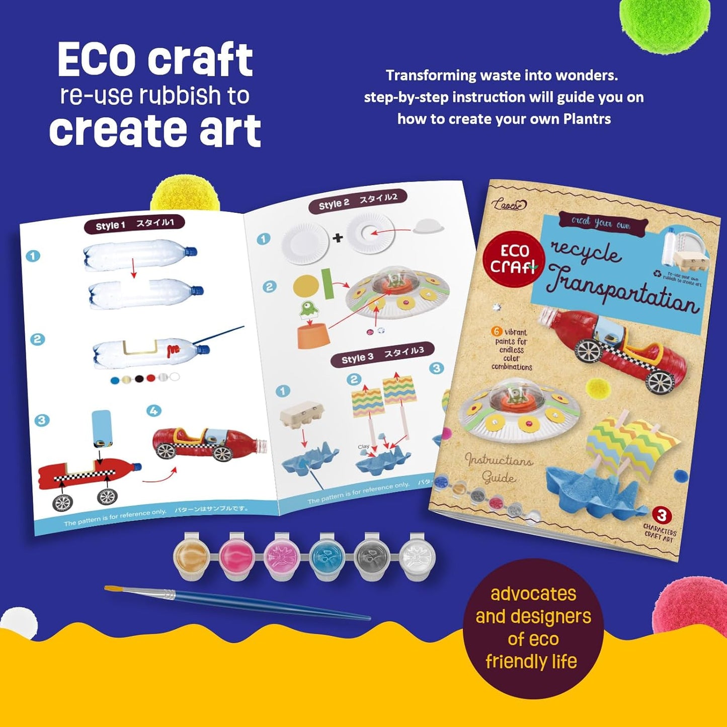 LAOESE DIY Recycled Kids Craft - Recycling Craft Projects - Arts and Crafts for Kids Ages 5-7