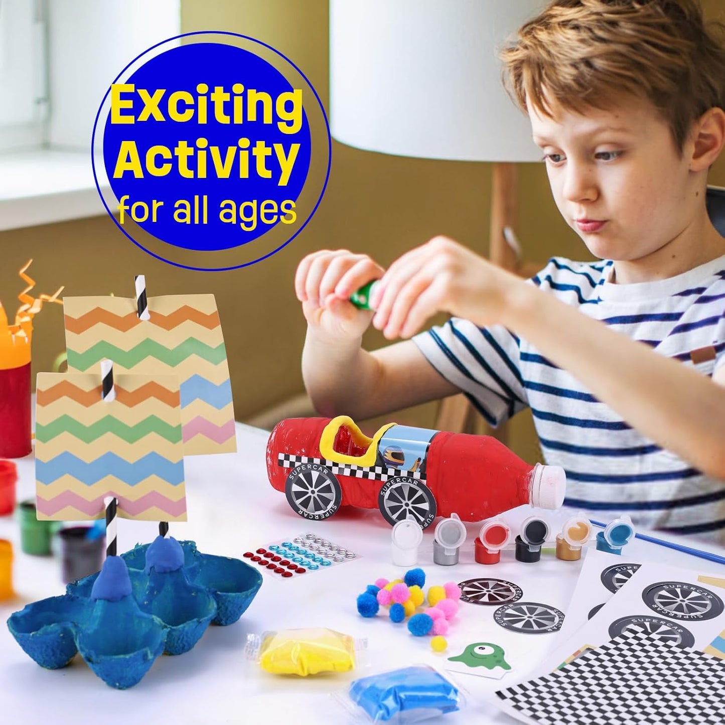 LAOESE DIY Recycled Kids Craft - Recycling Craft Projects - Arts and Crafts for Kids Ages 5-7