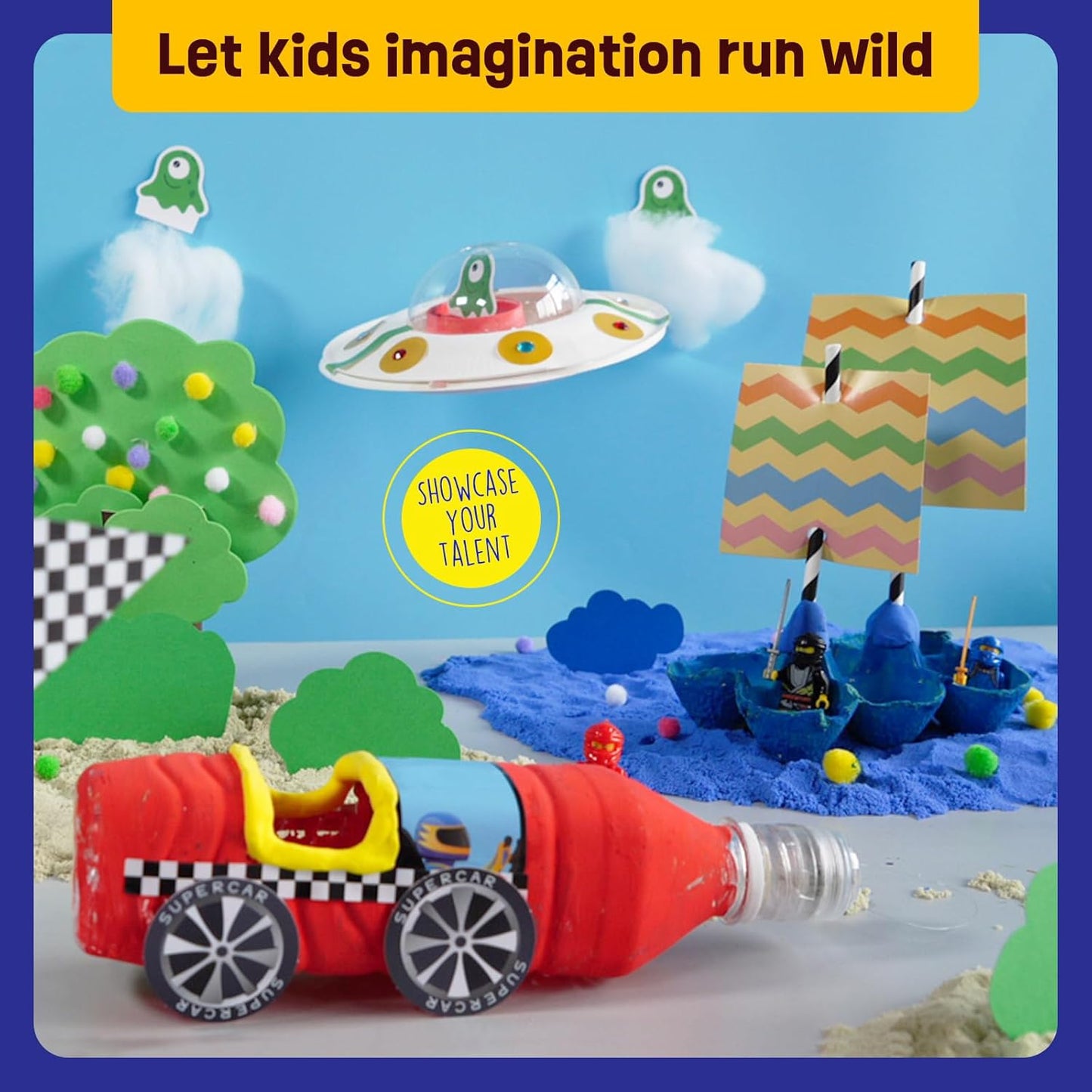 LAOESE DIY Recycled Kids Craft - Recycling Craft Projects - Arts and Crafts for Kids Ages 5-7