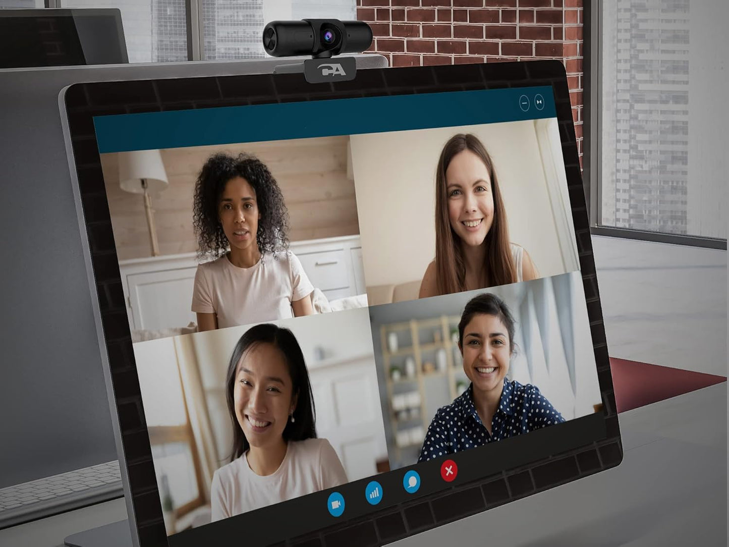 Cyber Acoustics 5MP Super HD Webcam WC‑3000 Autofocus, Privacy Shutter, Zoom Cert.