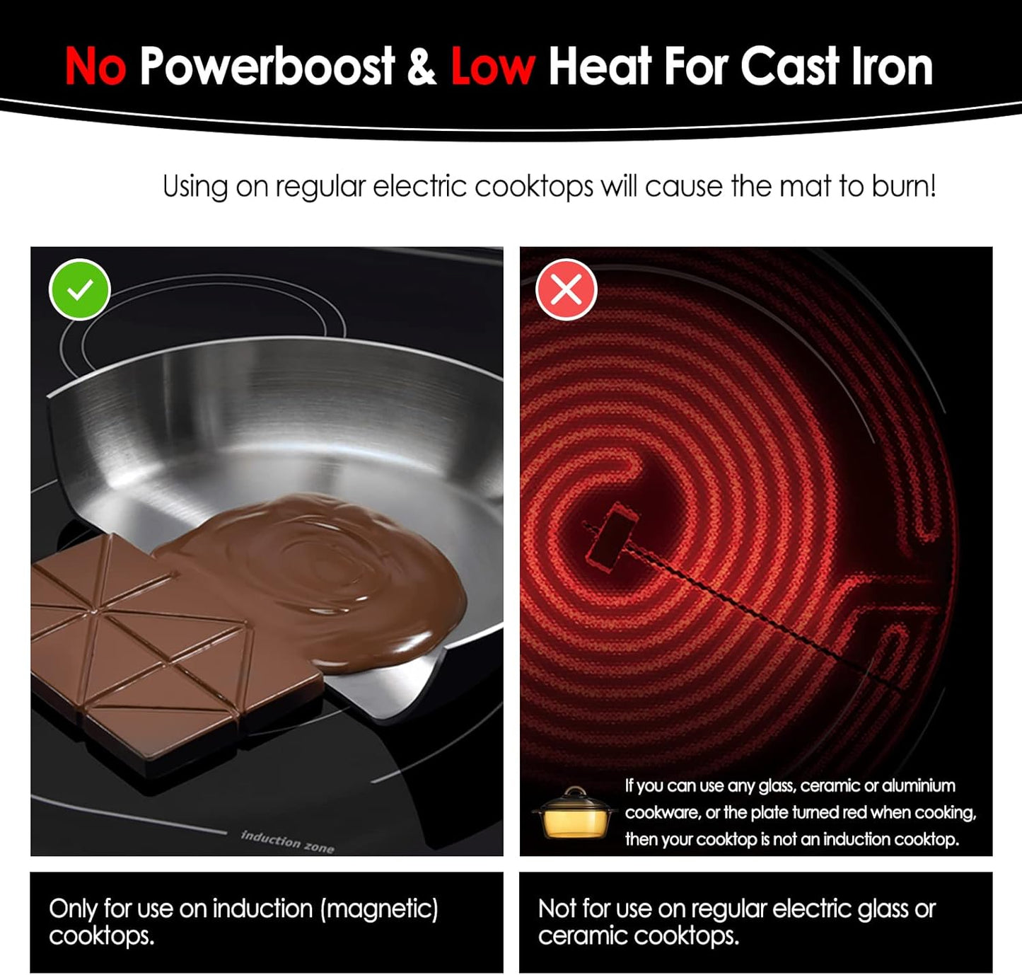 Large Navy Silicone Induction Hob Protector Mat Magnetic 61x53cm Cover