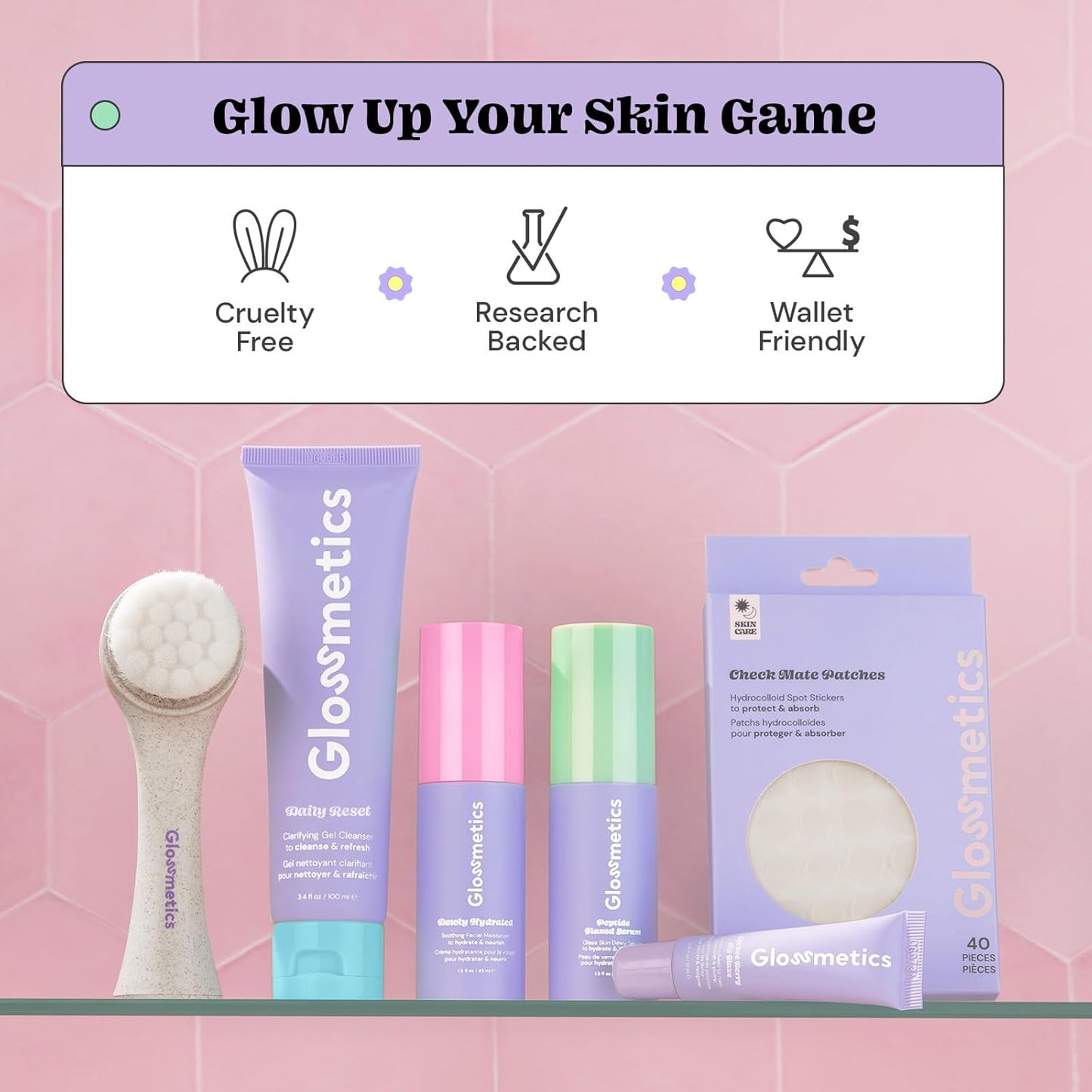 Glossmetics Peptide Glazed Face Serum 5 % Niacinamide + Hyaluronic Acid – Hydrating Glow