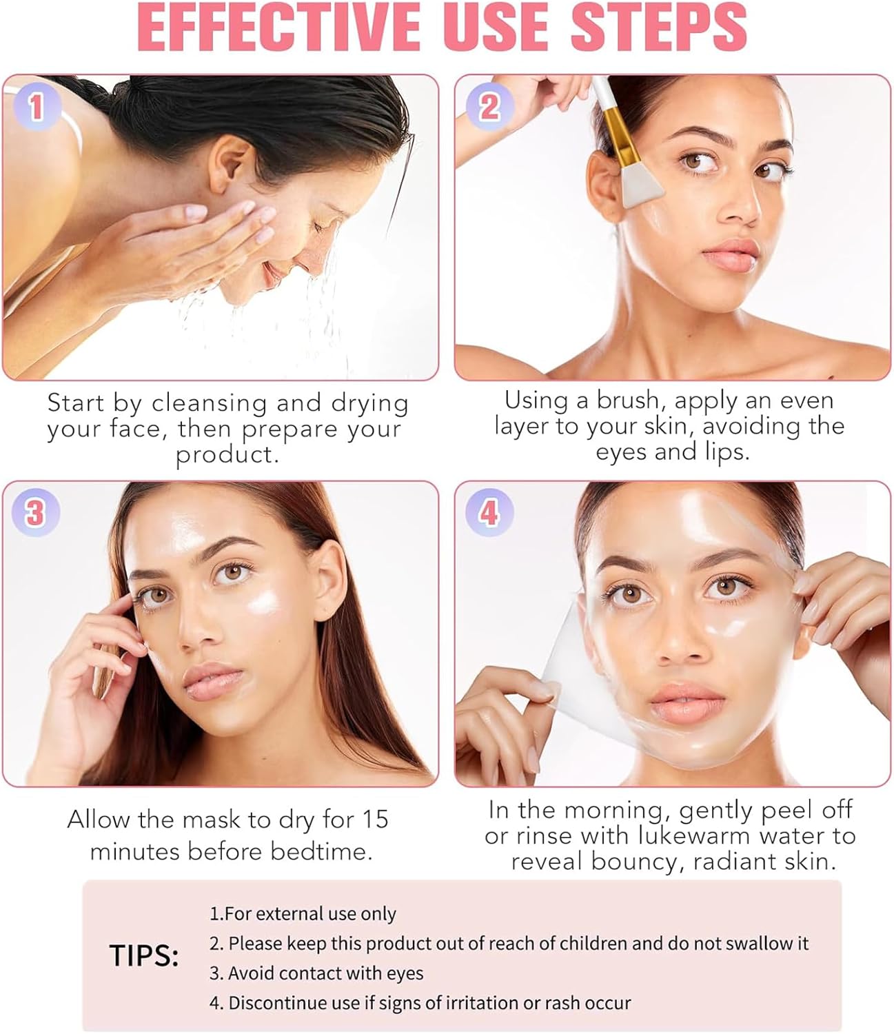 Collagen Overnight Wrapping Peel-Off Facial Mask – Deep Hydration & Radiance