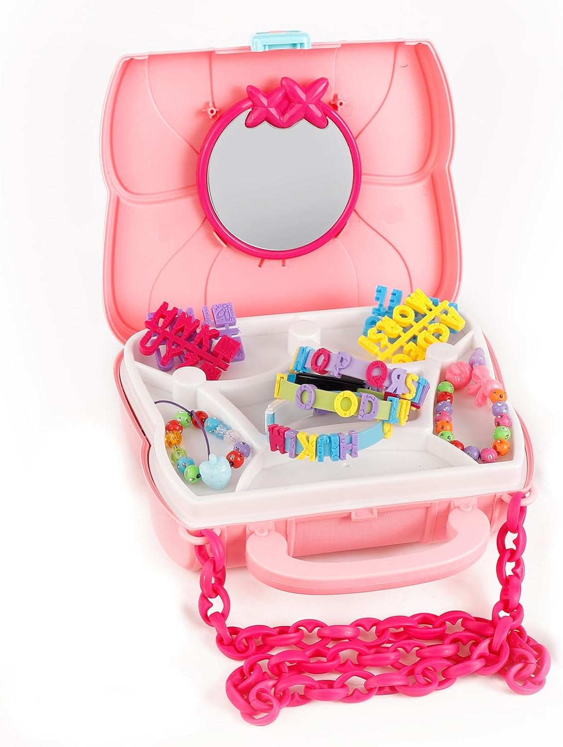 YouCute Bracelet Making Kit – Loom Bands Craft Set with Charms, Tool‑Free, Gift