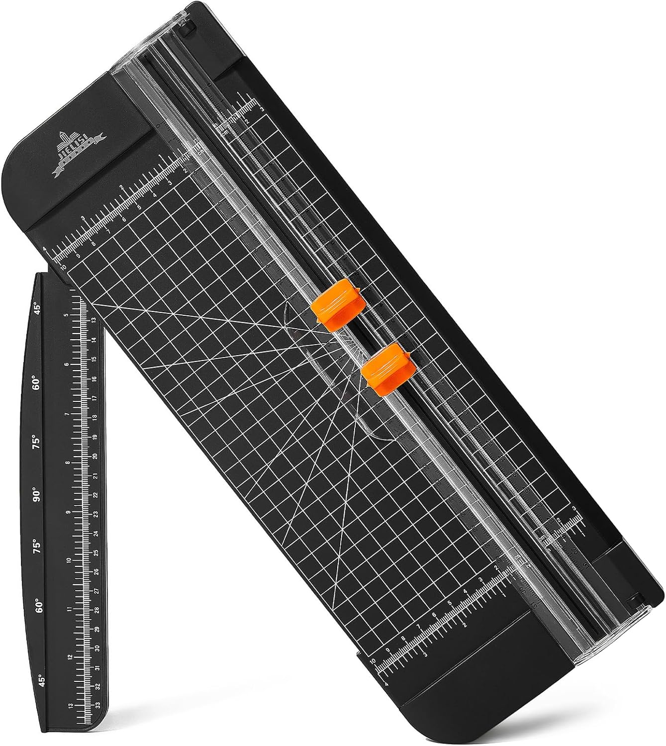JIELISI 12″ A4 Portable Paper Trimmer – Safe, Precise Guillotine Cutter