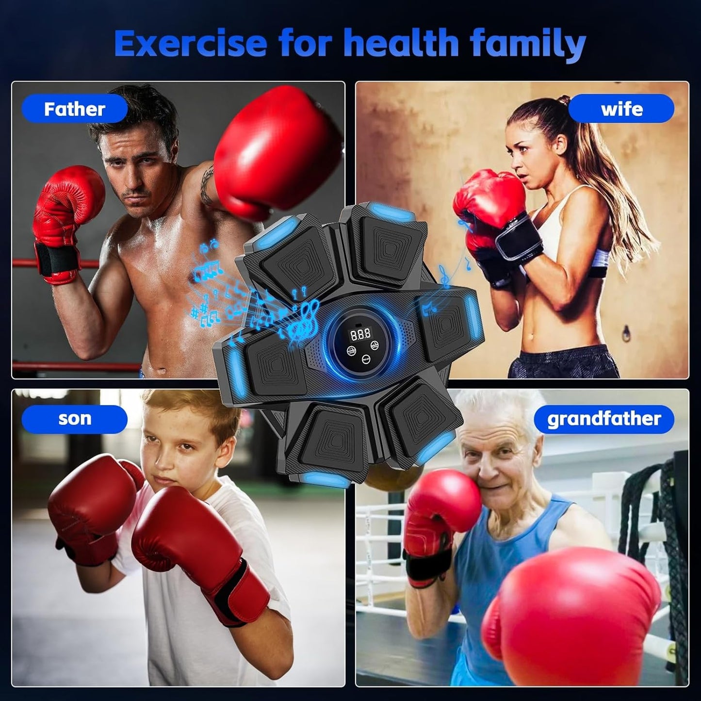 DRZHEAM Music Boxing Machine – Bluetooth Wall‑Mounted Boxing Trainer
