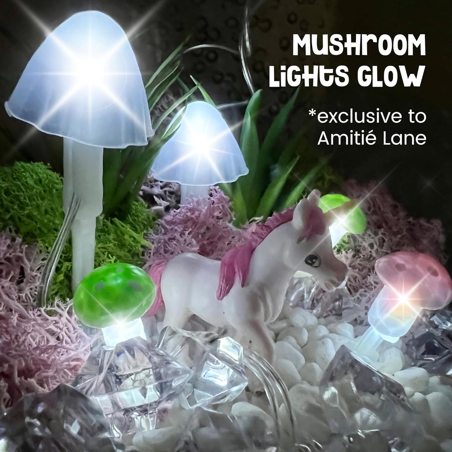 Light-Up Unicorn Terrarium Kit for Kids – DIY Unicorn Night Light, Creative Gift