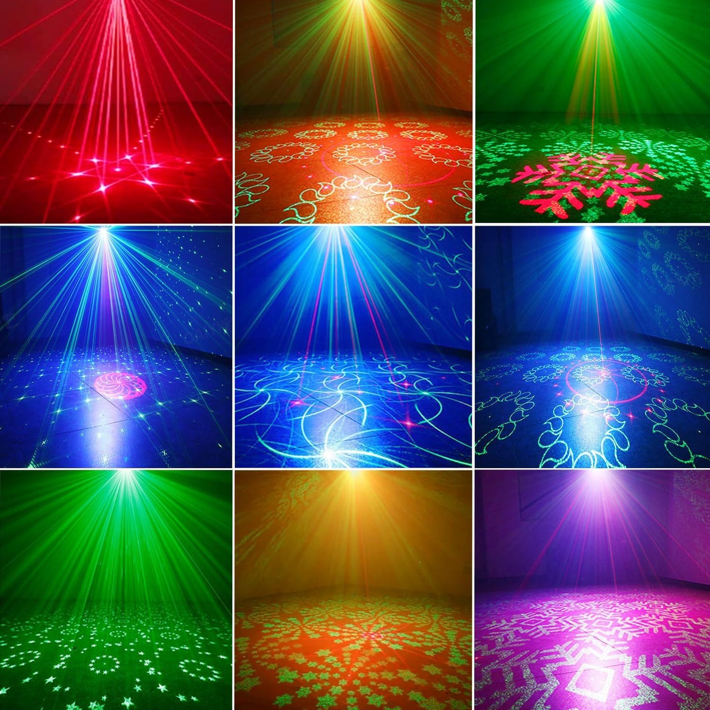 SPOOBOOLA DJ Disco Party Lights – Sound‑Activated LED Stage Light with Remote