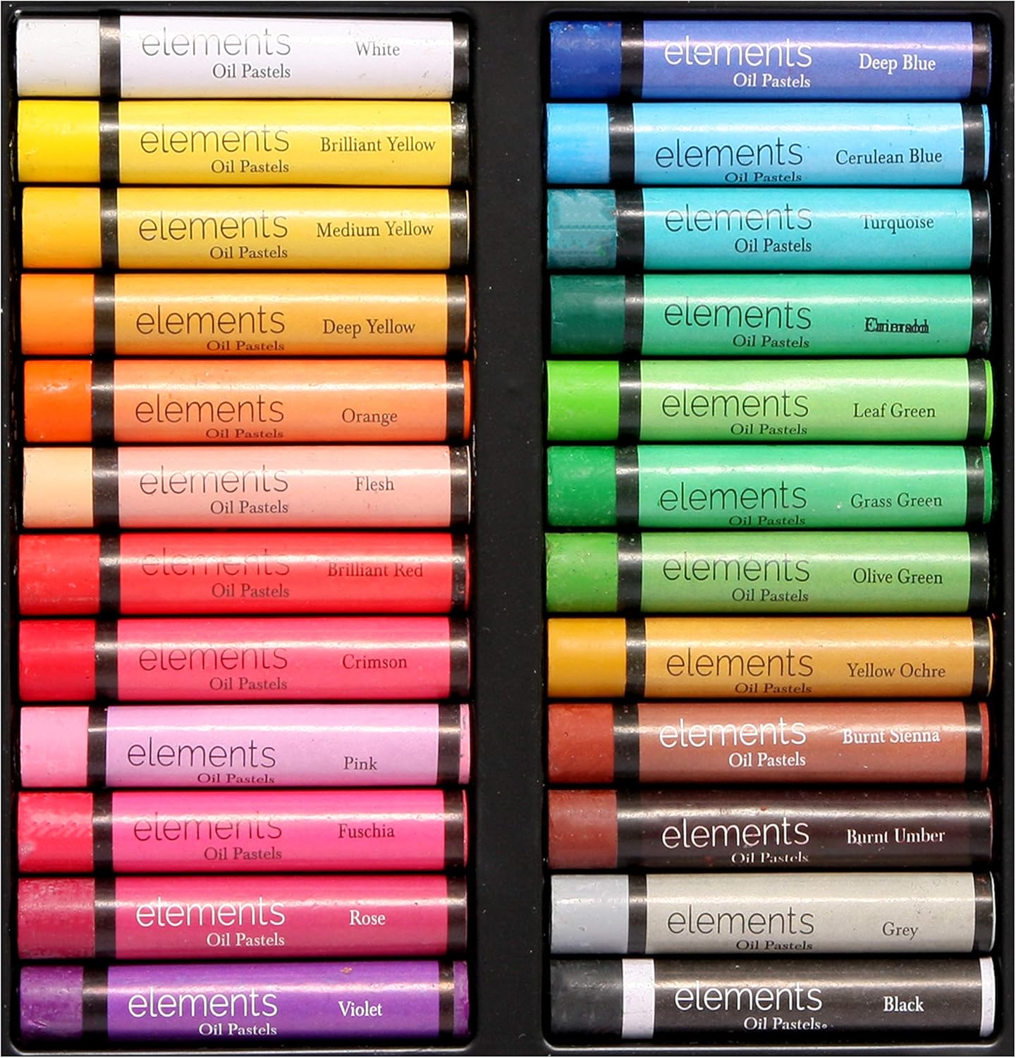 Large Pack 24 Vibrant Oil Pastels – Smooth, Colourful & Long‑Lasting for Drawing