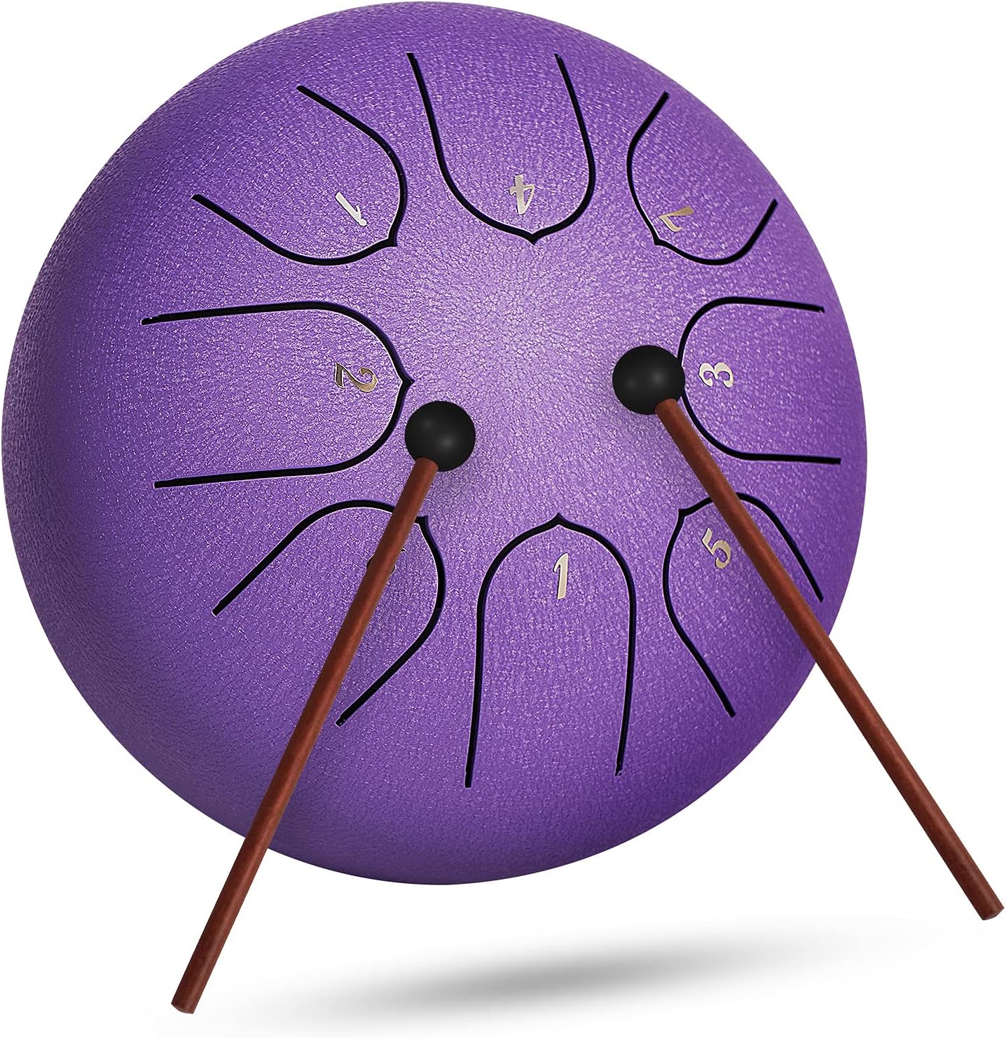 INMAKER 6‑inch 8‑Note C‑Key Steel Tongue Drum • Meditation • Yoga • Music Gift Set