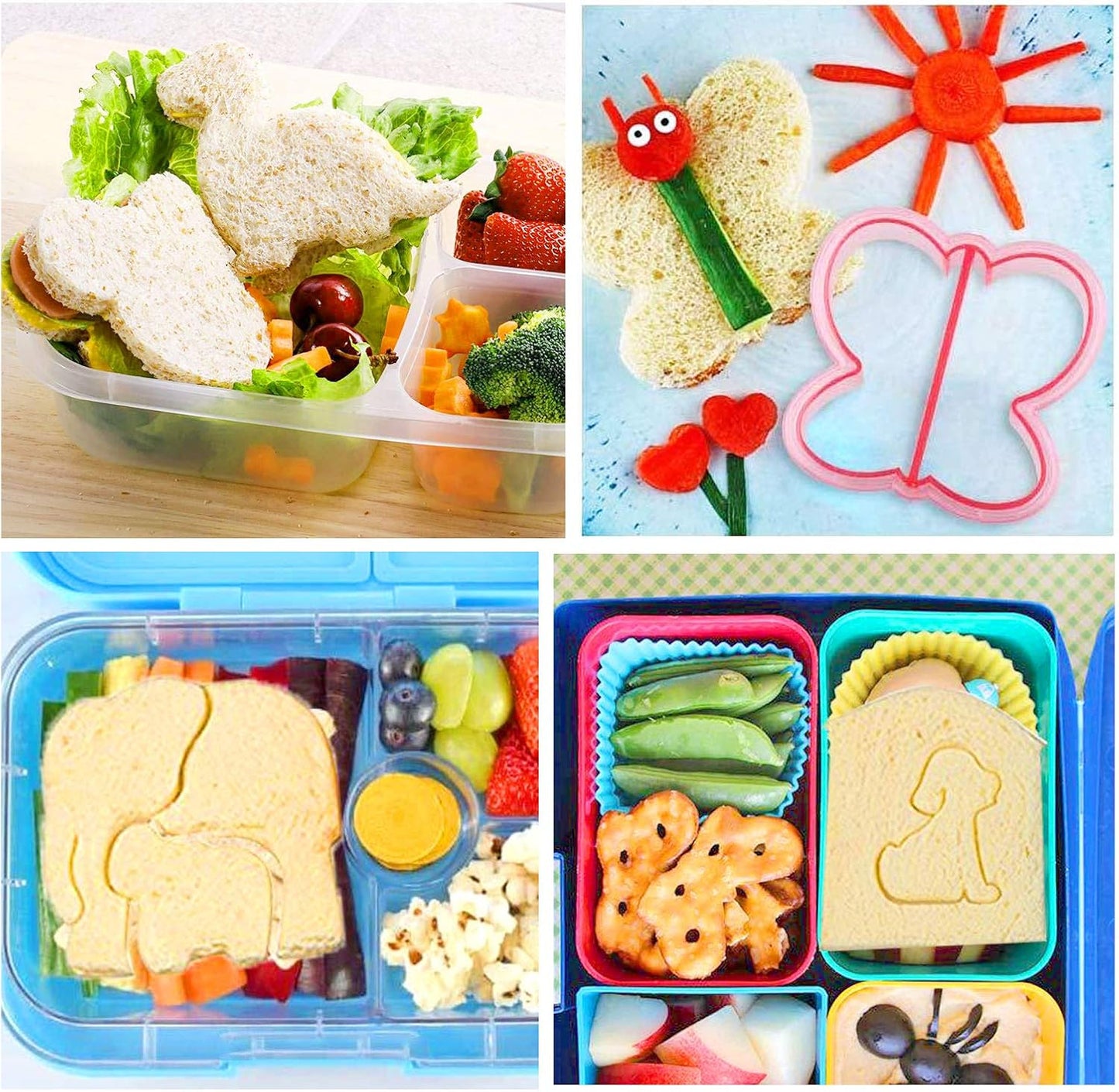 26‑Piece Kids Sandwich & Vegetable Cutter Set – Animal Shapes, Fun Healthy Snacks