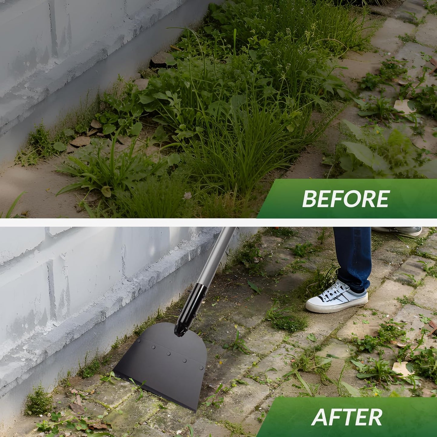 Walensee 54″ Garden Flat Shovel & Scraper – Lawn Edging, Weed Removal, Ice/Driveway