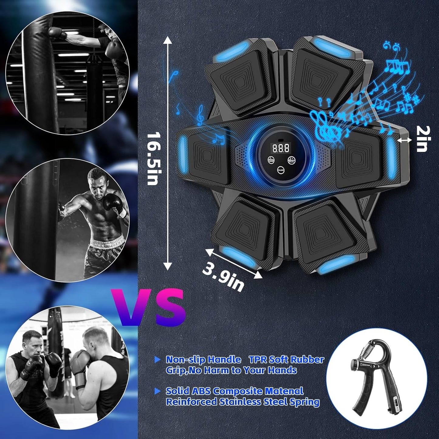 DRZHEAM Music Boxing Machine – Bluetooth Wall‑Mounted Boxing Trainer