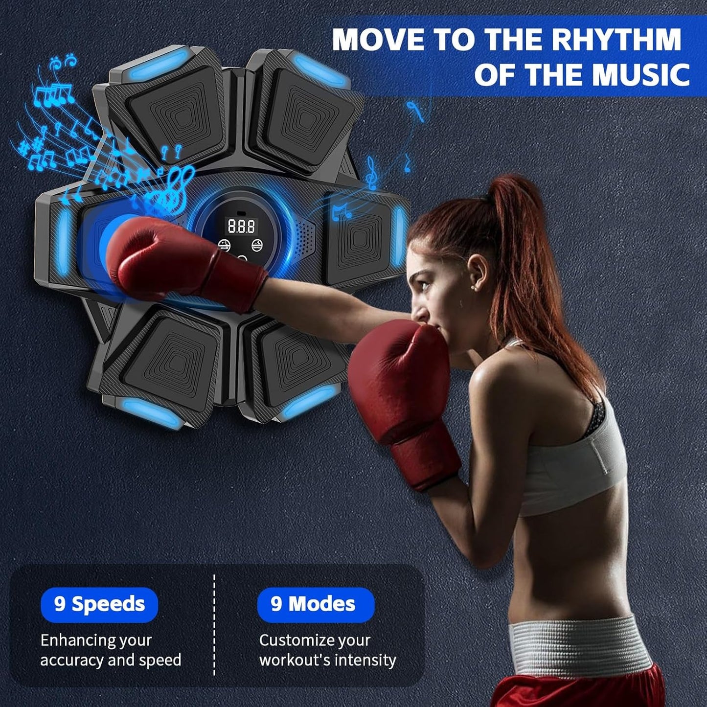 DRZHEAM Music Boxing Machine – Bluetooth Wall‑Mounted Boxing Trainer