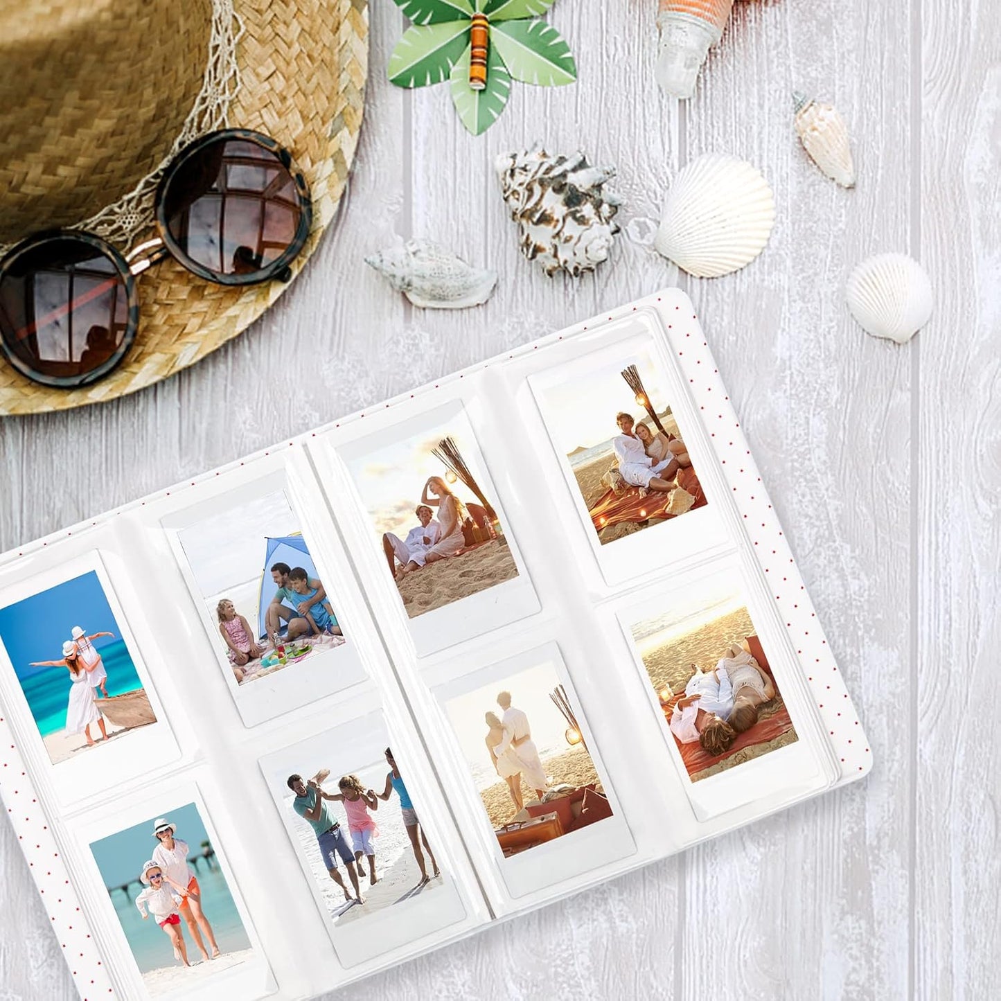 3‑Piece 128‑Pocket Instax / Polaroid Mini Photo Album Set + Camera Case Gift