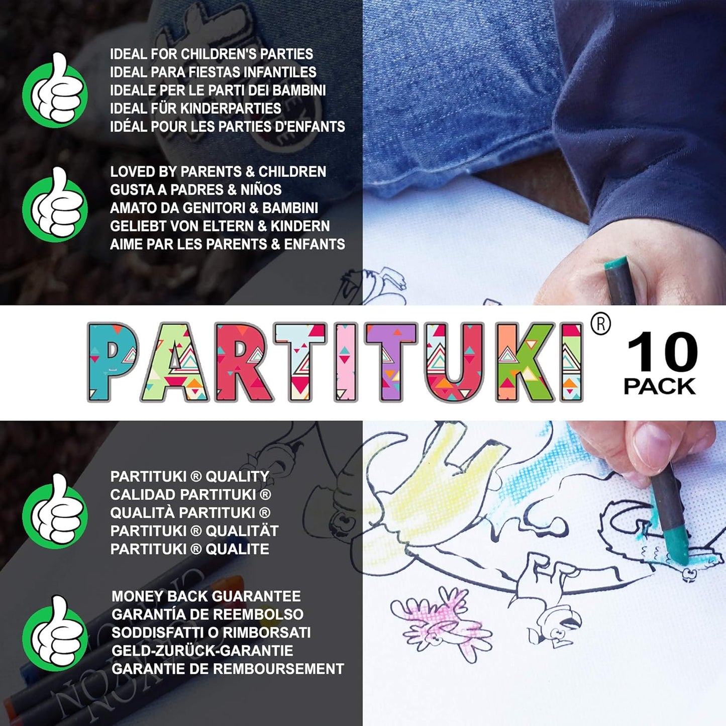 “10x Colour-Your-Own Kids Backpacks + Crayons – Party Favours / Creative Gift”