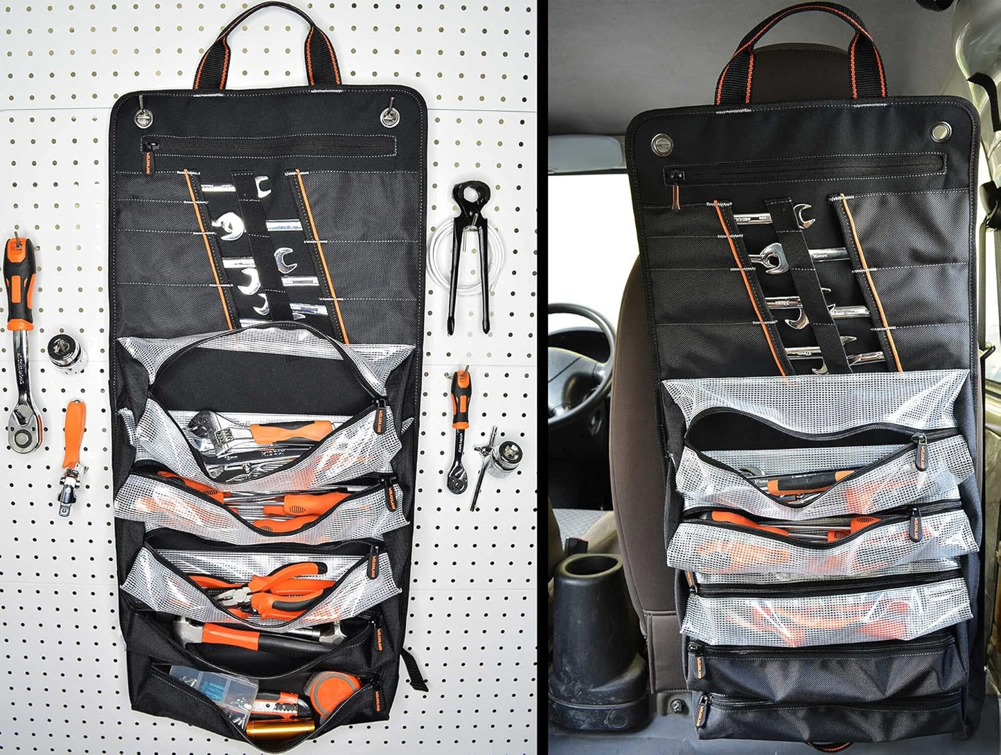 WELKINLAND Roll‑Up Tool Organiser – 13 Pockets, Heavy‑Duty, Portable Tool Roll